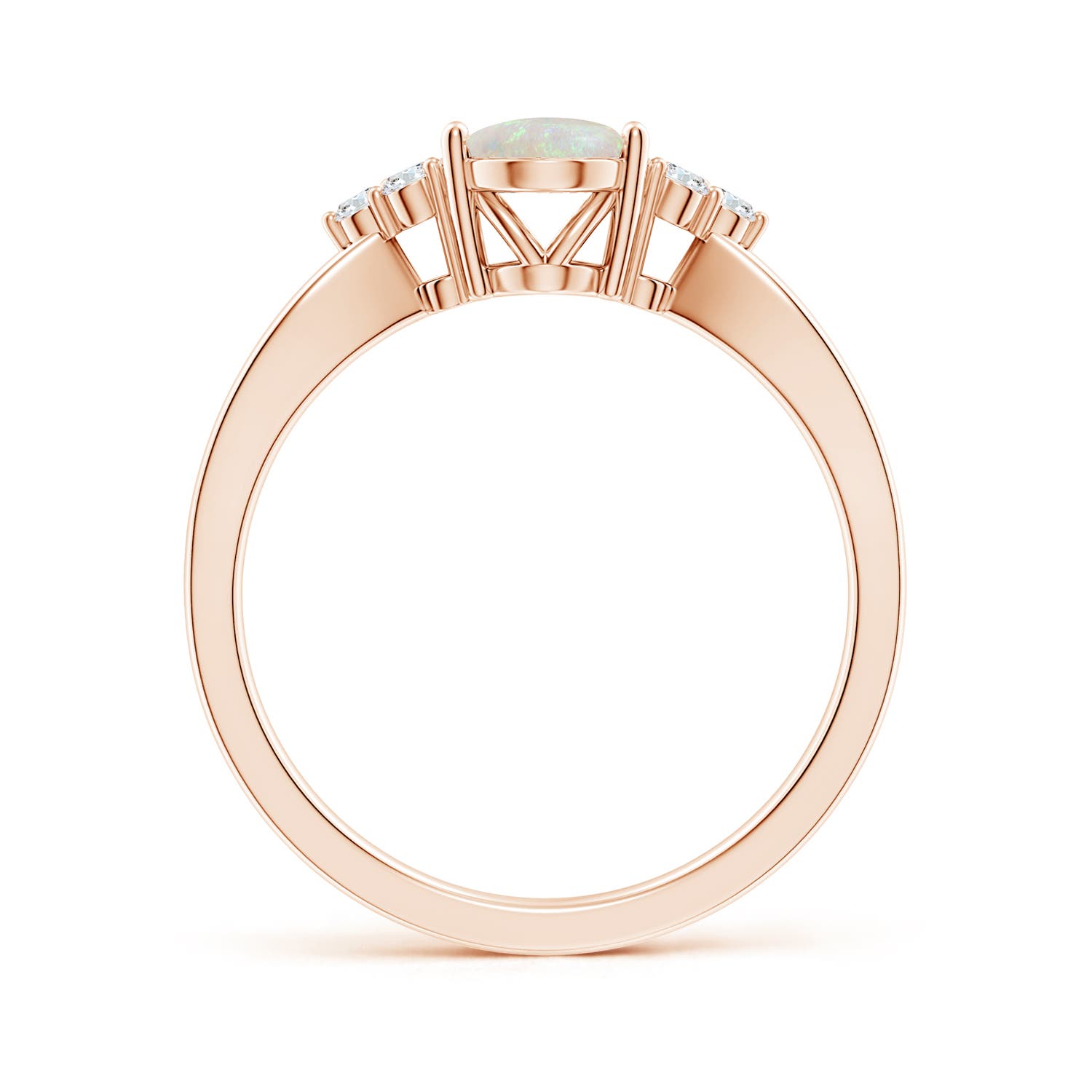 AA - Opal / 0.88 CT / 14 KT Rose Gold