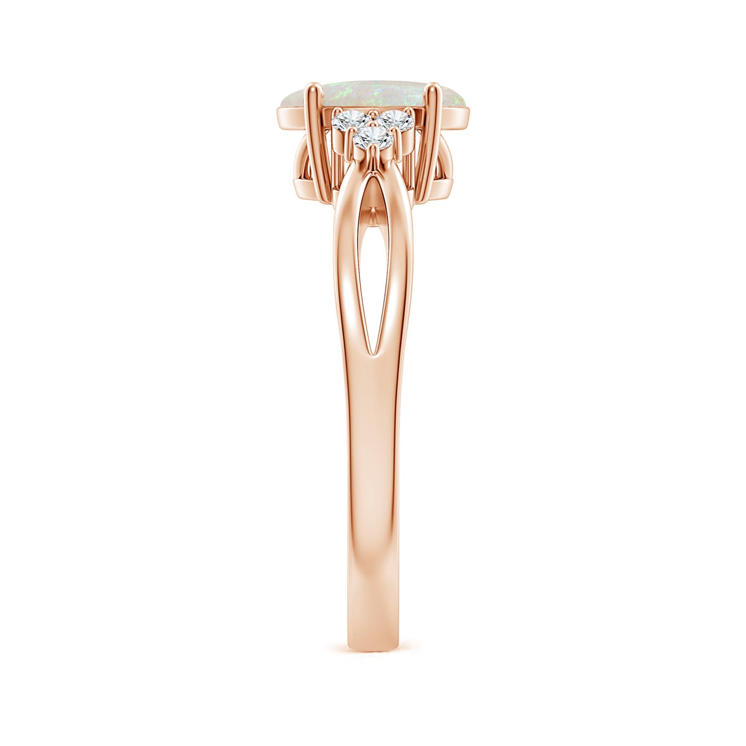 AA - Opal / 0.88 CT / 14 KT Rose Gold