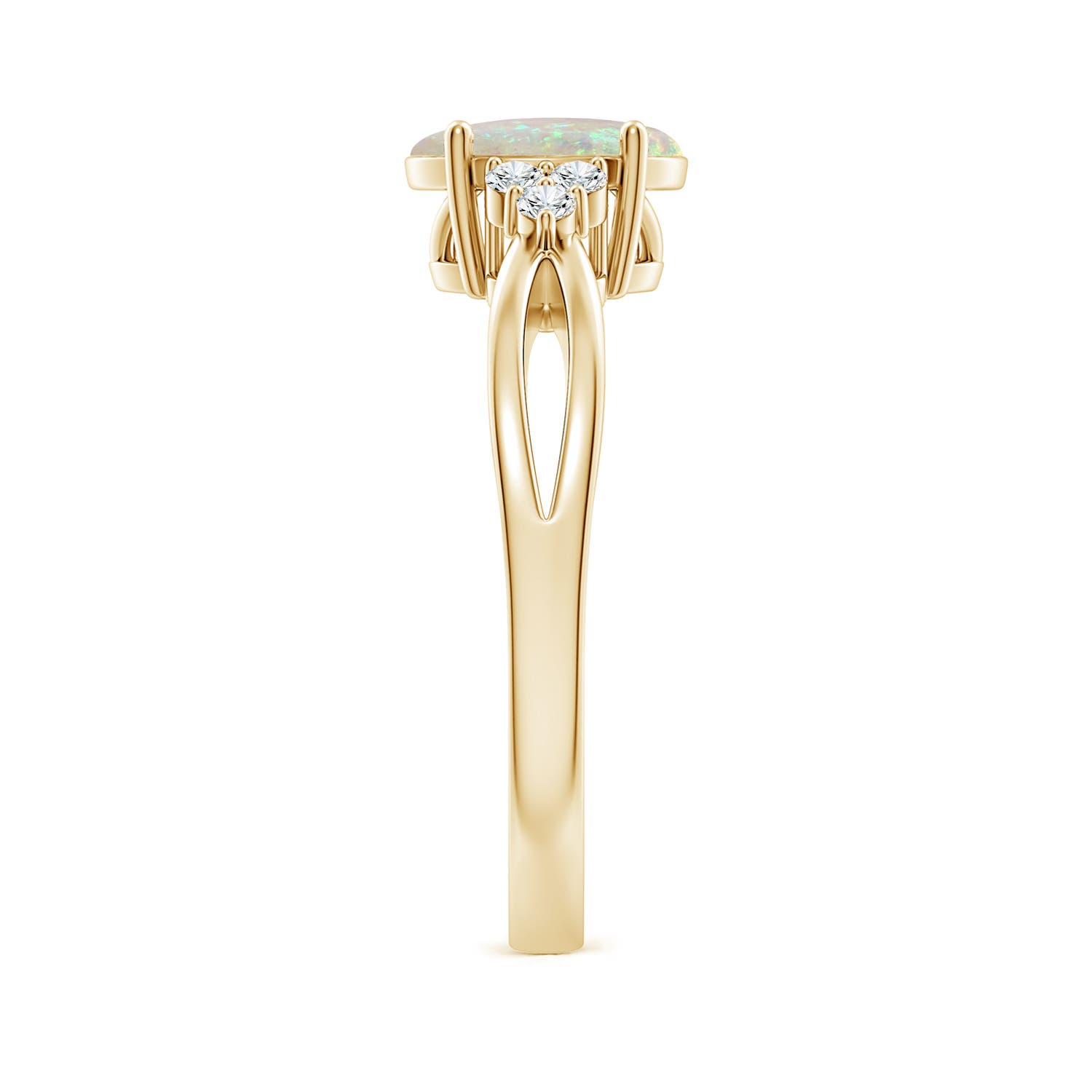 AAA - Opal / 0.88 CT / 14 KT Yellow Gold