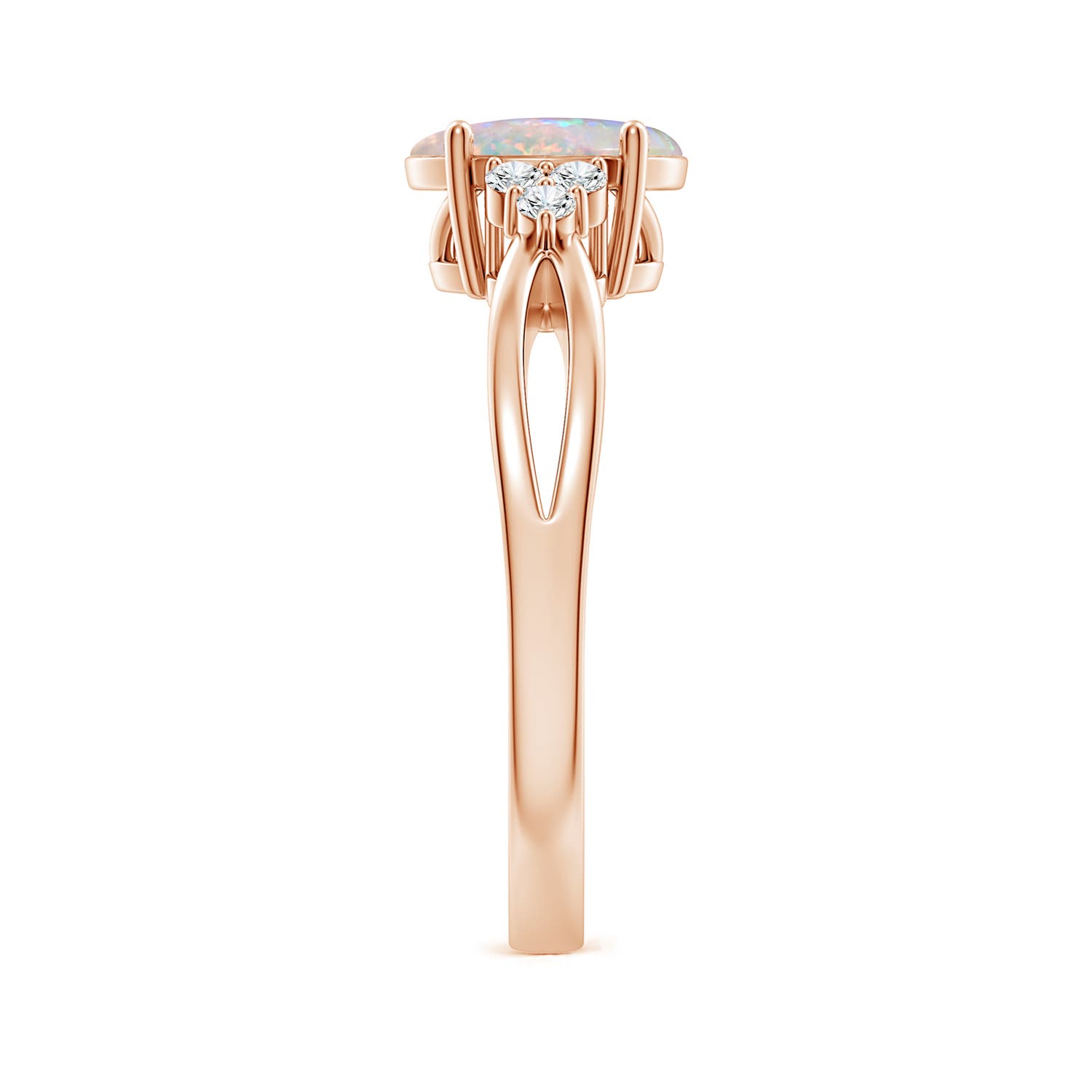 AAAA - Opal / 0.88 CT / 14 KT Rose Gold