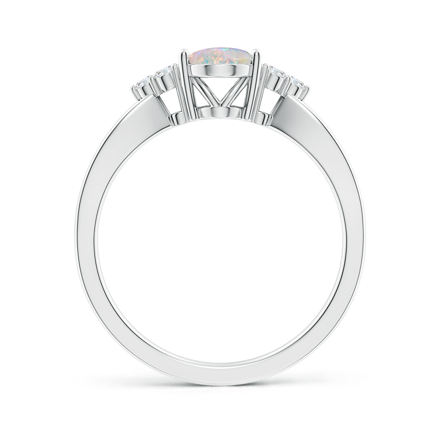 AAAA - Opal / 0.88 CT / 14 KT White Gold