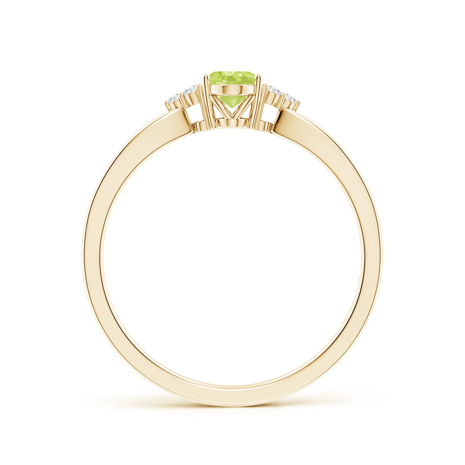 A - Peridot / 0.54 CT / 14 KT Yellow Gold