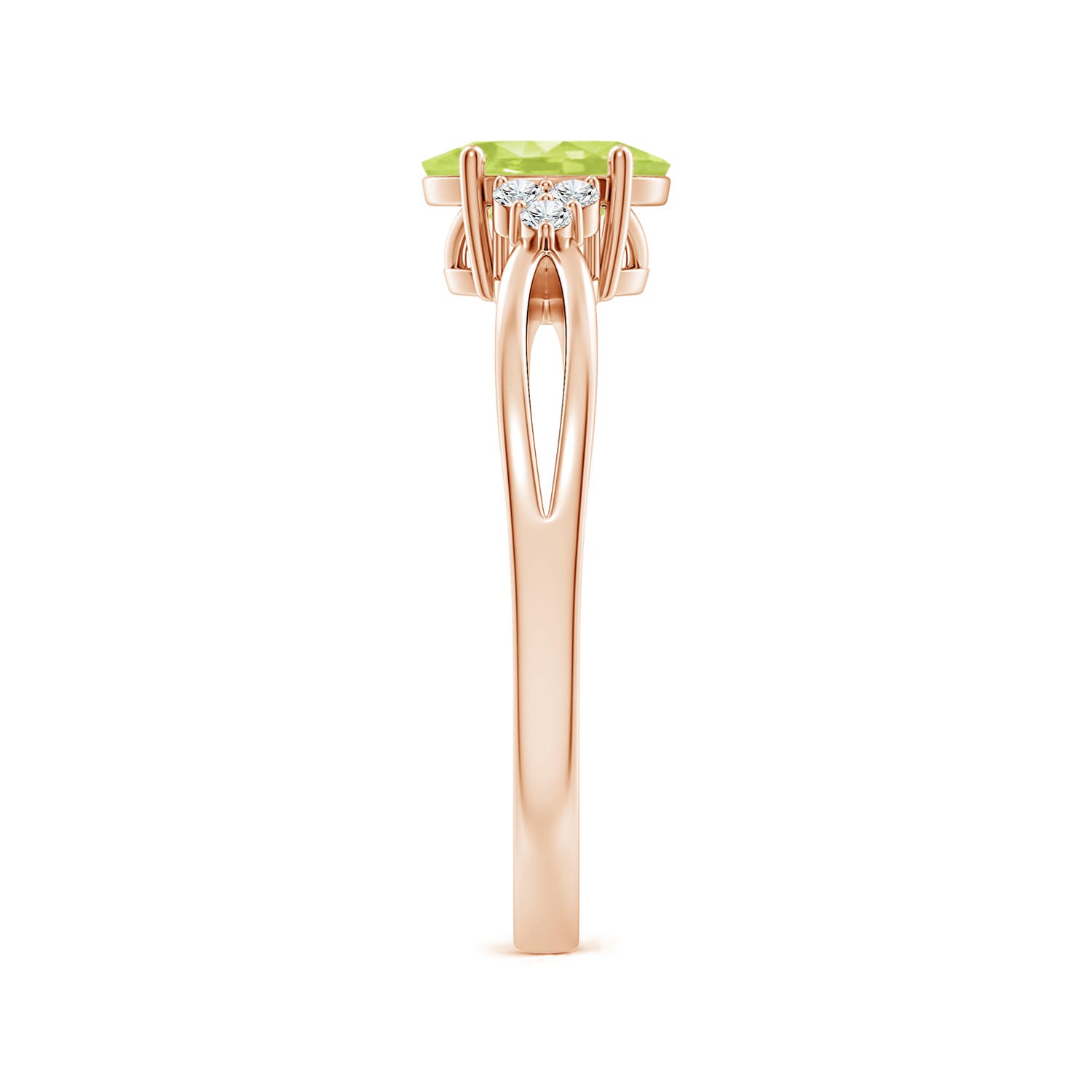 A - Peridot / 0.92 CT / 14 KT Rose Gold