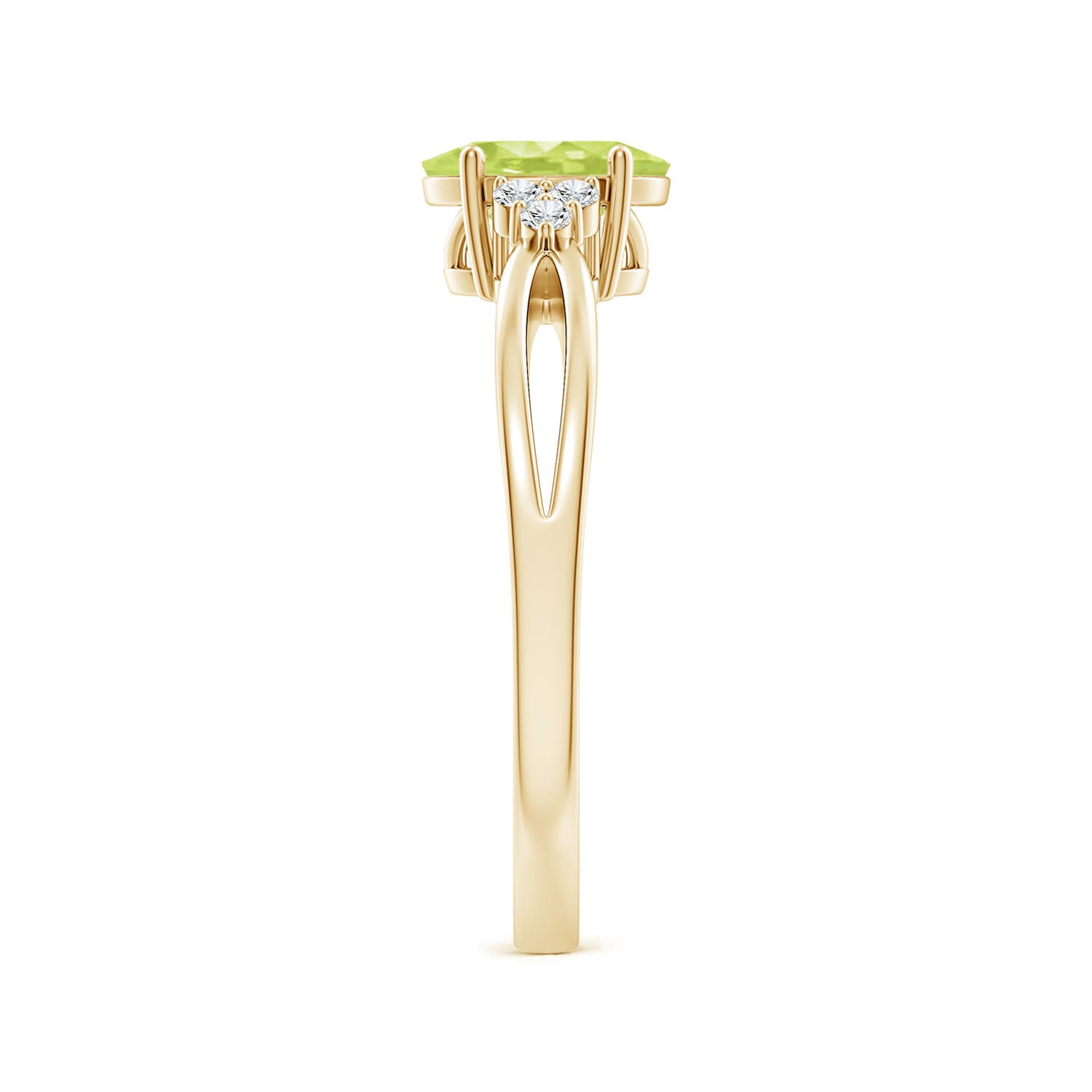 A - Peridot / 0.92 CT / 14 KT Yellow Gold