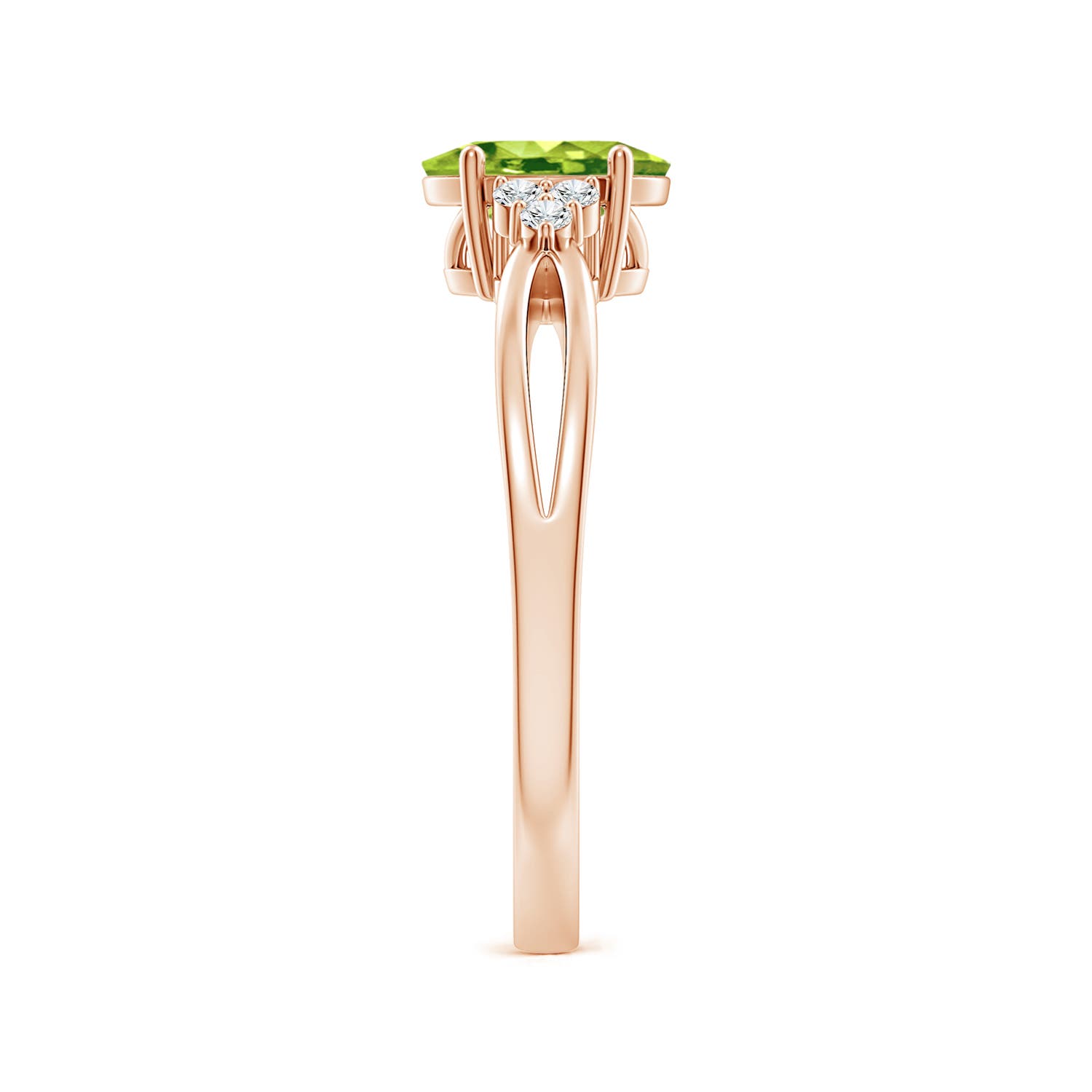 AAA - Peridot / 0.92 CT / 14 KT Rose Gold