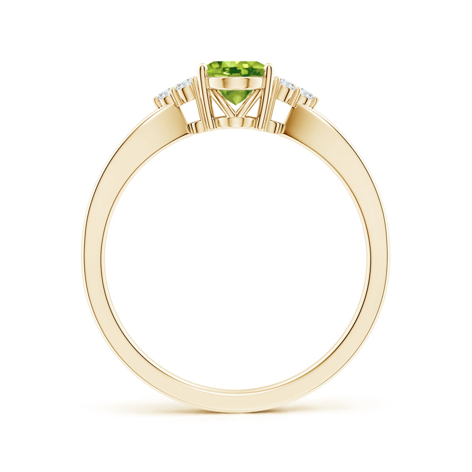 AAA - Peridot / 0.92 CT / 14 KT Yellow Gold