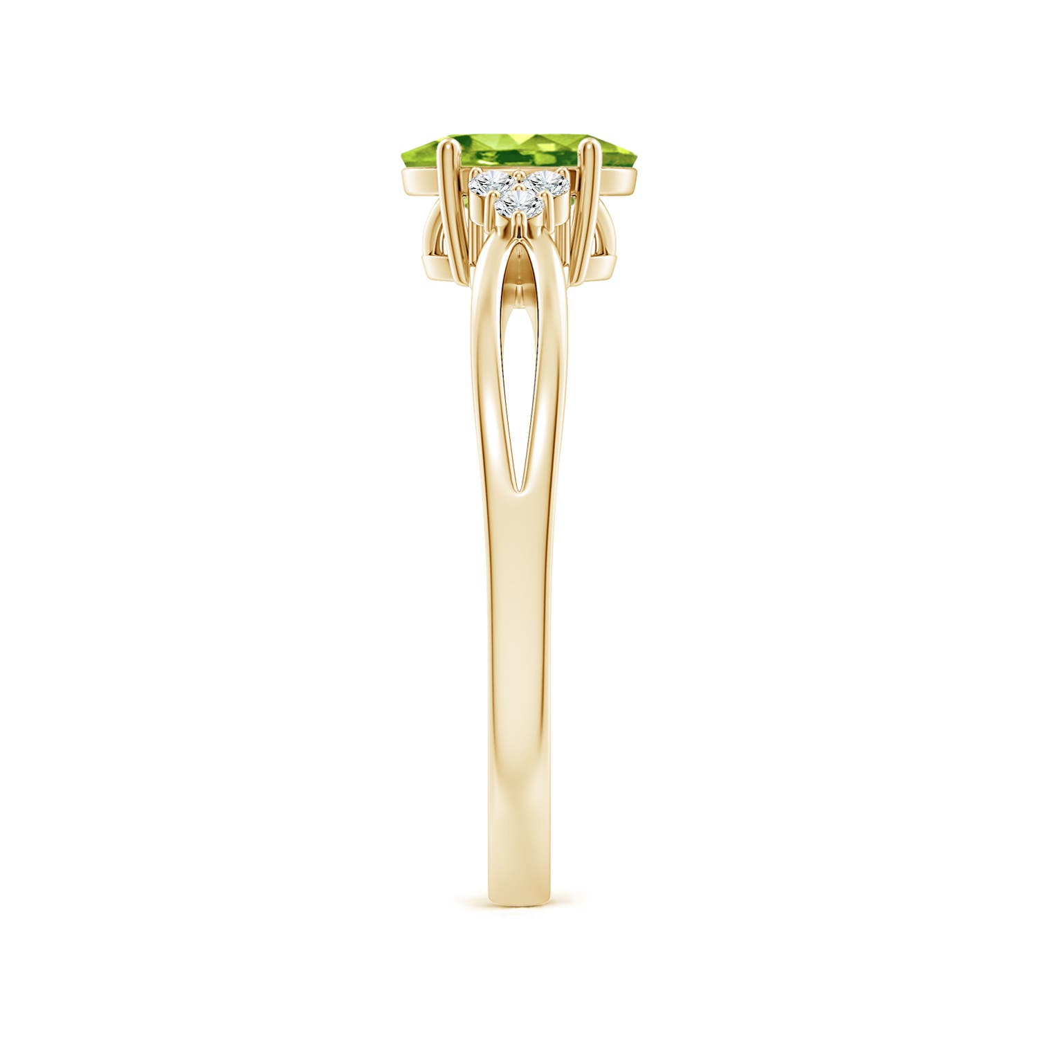 AAA - Peridot / 0.92 CT / 14 KT Yellow Gold