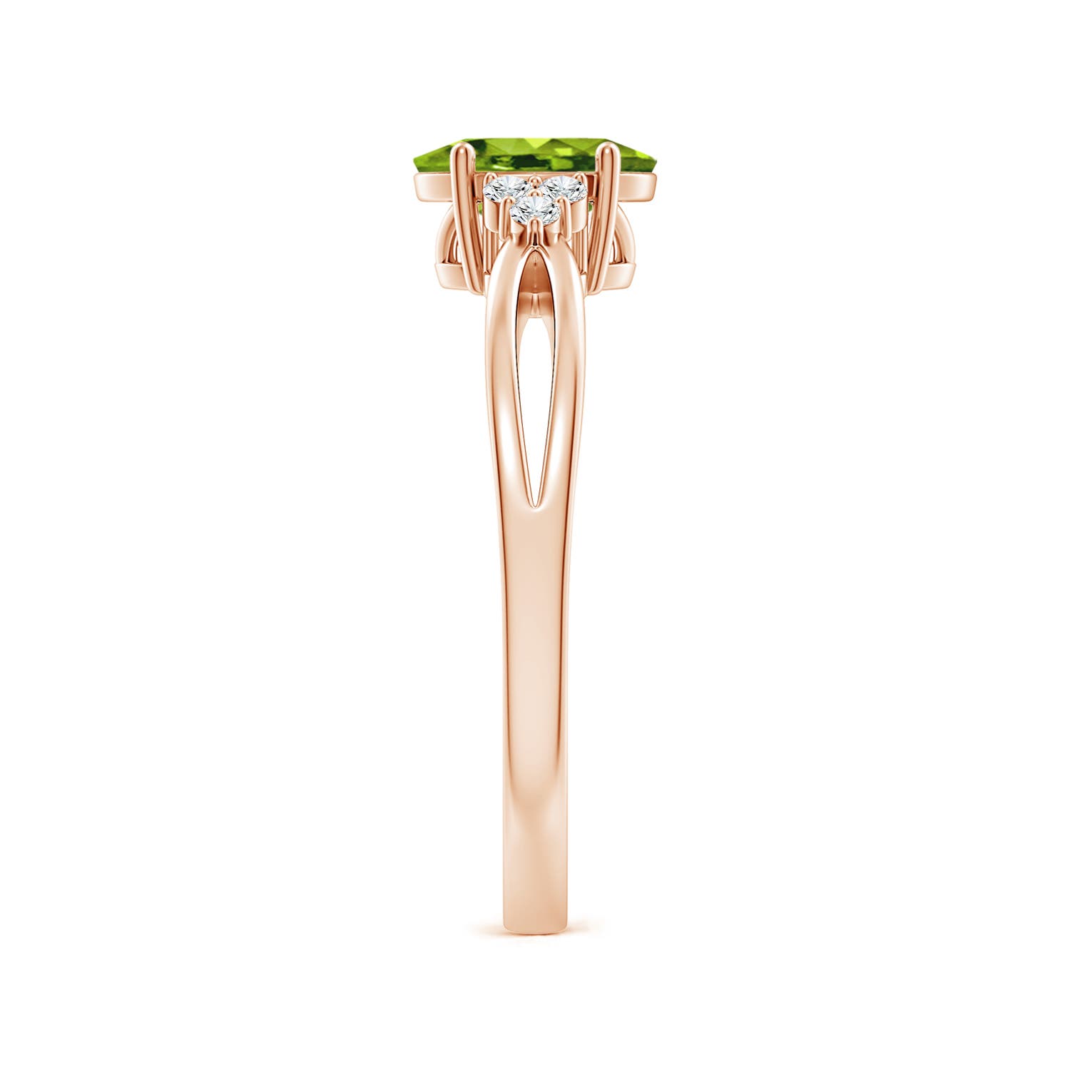 AAAA - Peridot / 0.92 CT / 14 KT Rose Gold