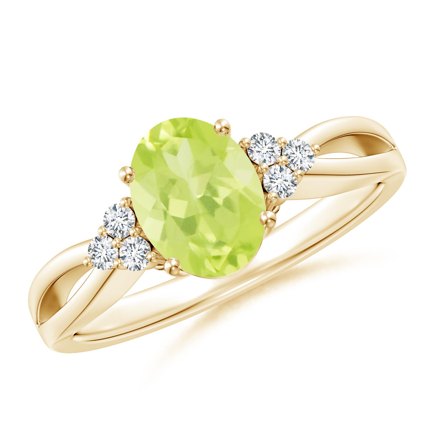 A - Peridot / 1.43 CT / 14 KT Yellow Gold