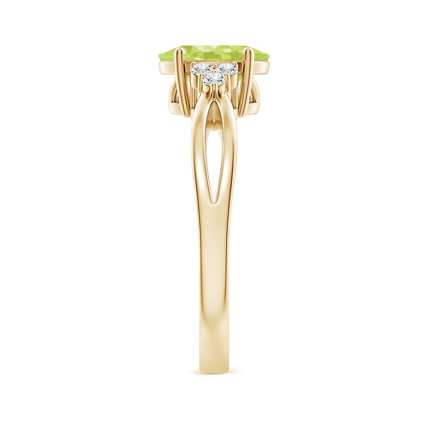 A - Peridot / 1.43 CT / 14 KT Yellow Gold