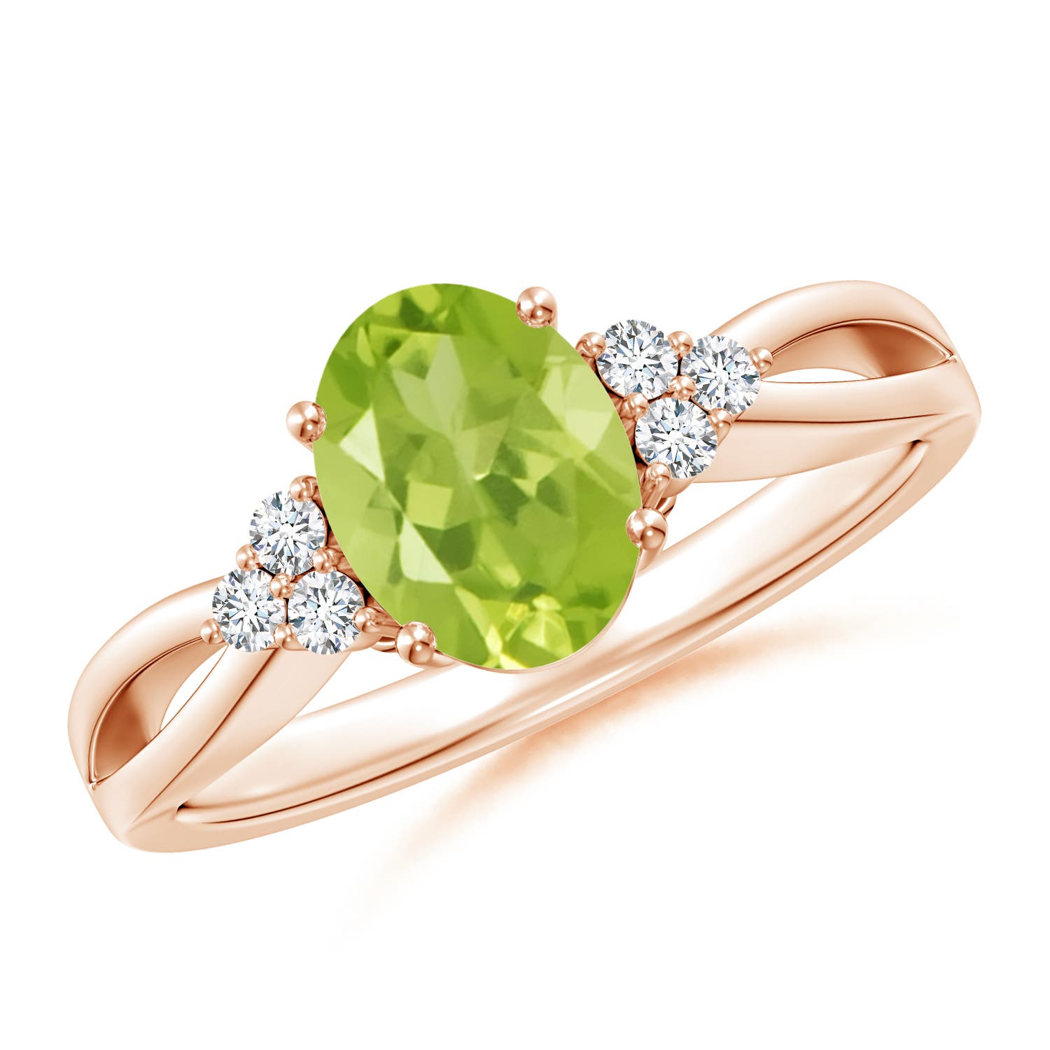 AA - Peridot / 1.43 CT / 14 KT Rose Gold