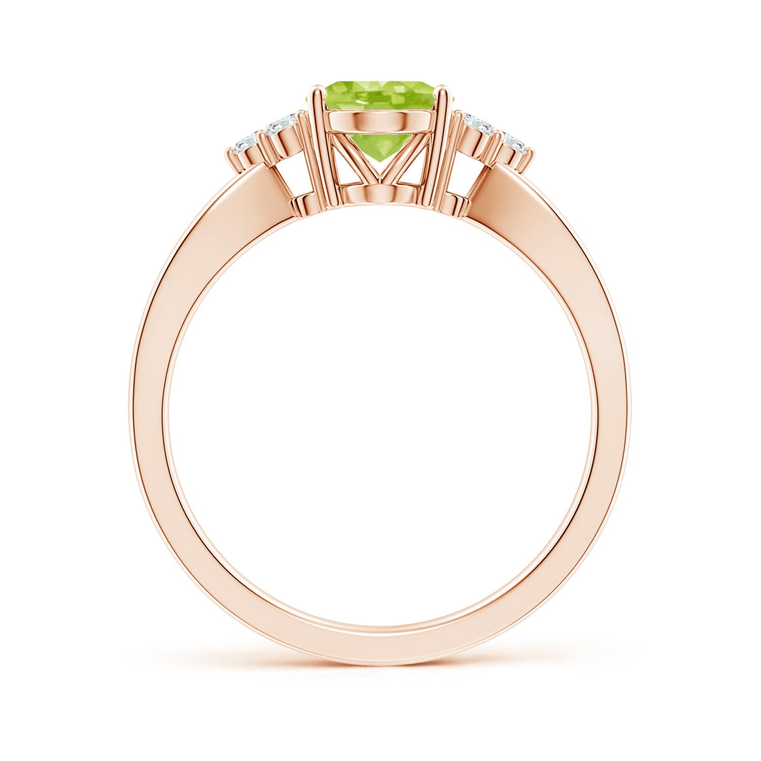 AA - Peridot / 1.43 CT / 14 KT Rose Gold