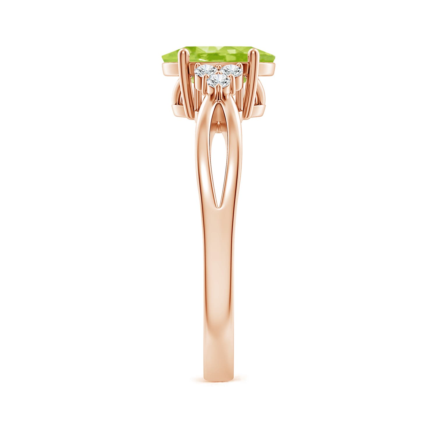 AA - Peridot / 1.43 CT / 14 KT Rose Gold