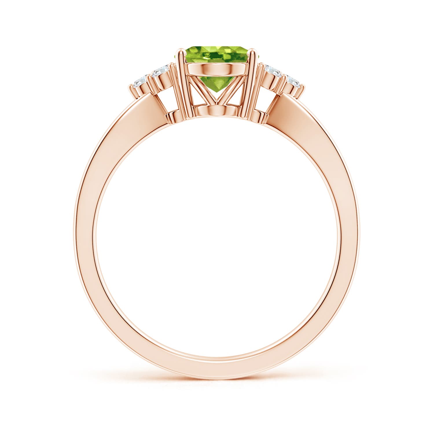 AAA - Peridot / 1.43 CT / 14 KT Rose Gold