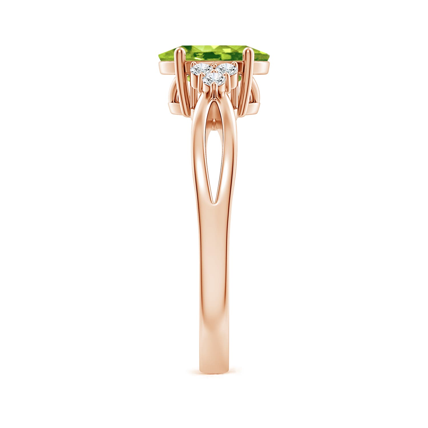 AAA - Peridot / 1.43 CT / 14 KT Rose Gold