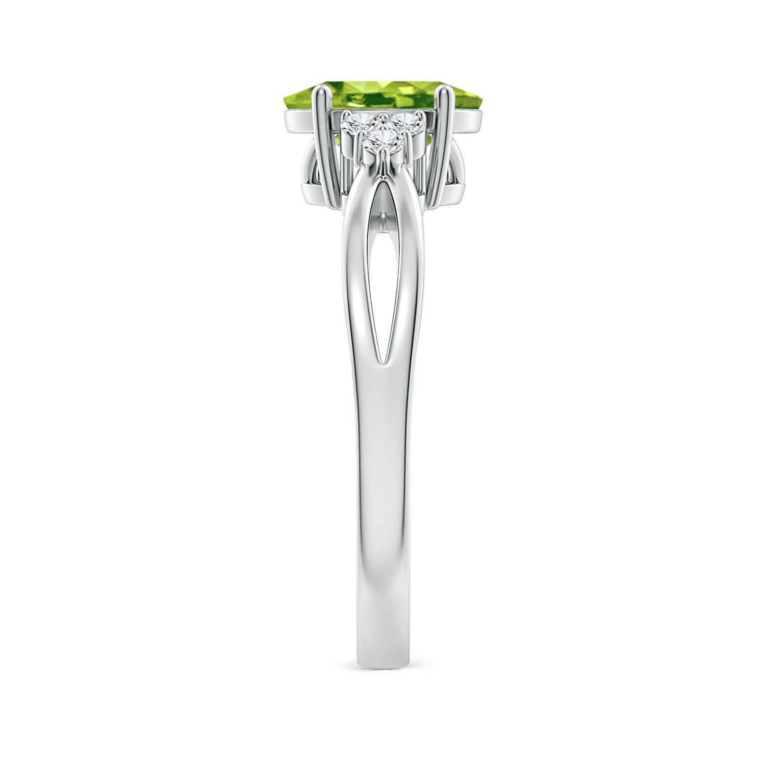 AAA - Peridot / 1.43 CT / 14 KT White Gold