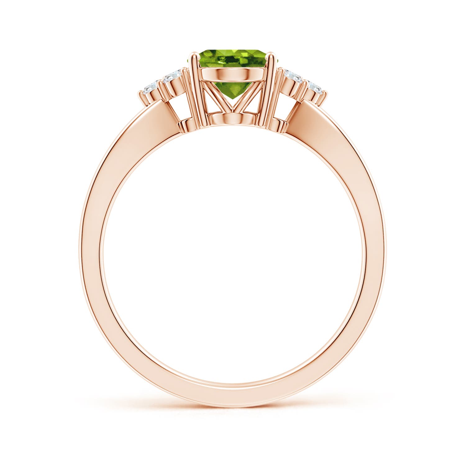 AAAA - Peridot / 1.43 CT / 14 KT Rose Gold