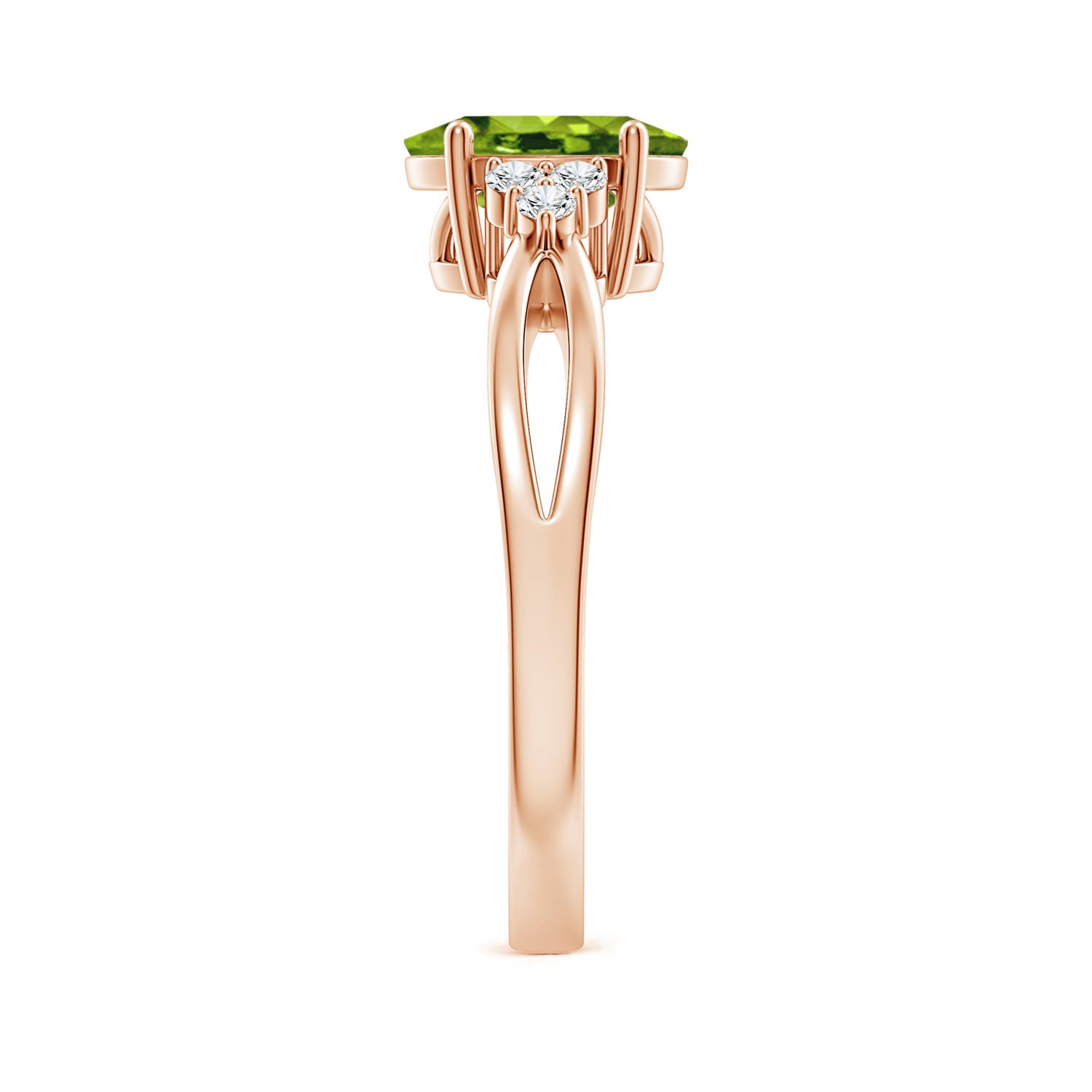 AAAA - Peridot / 1.43 CT / 14 KT Rose Gold