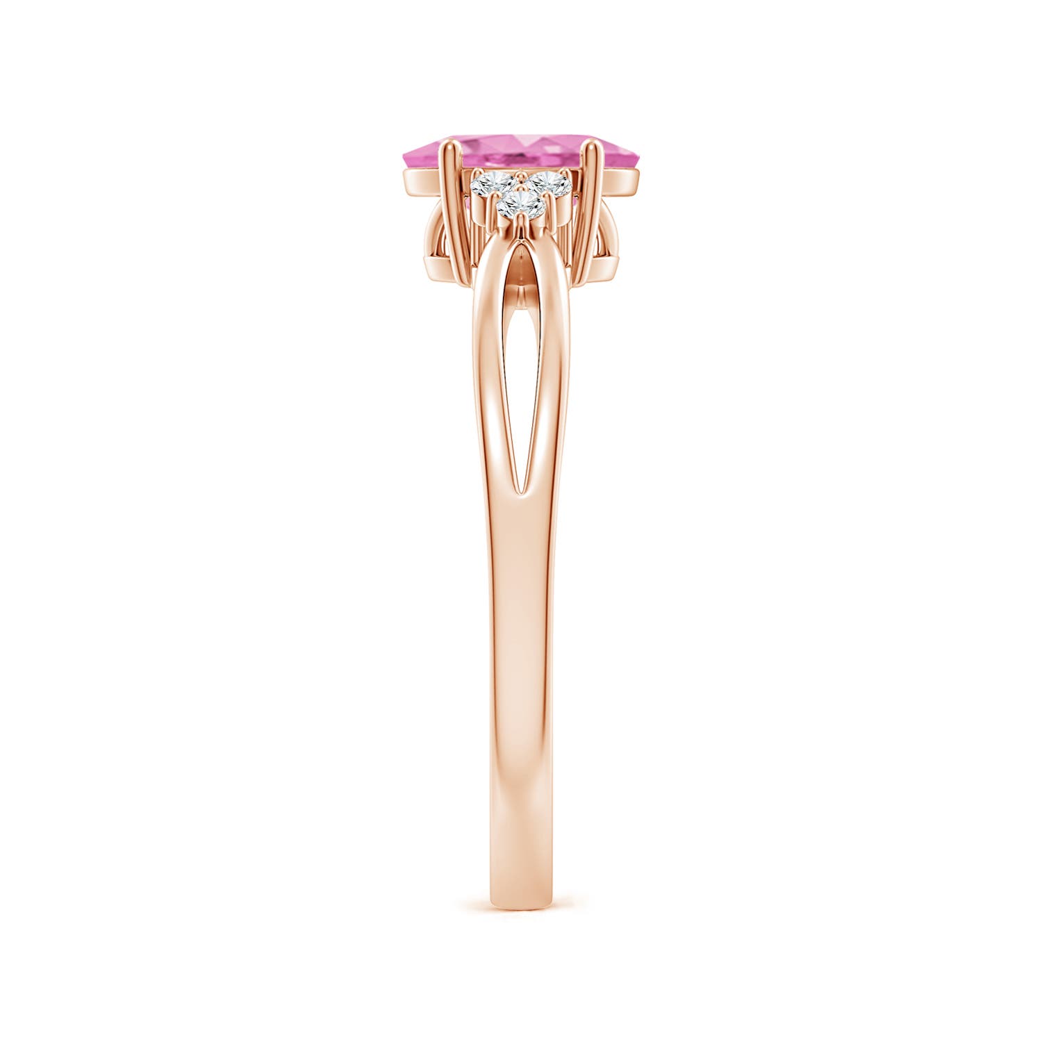 A - Pink Sapphire / 0.92 CT / 14 KT Rose Gold