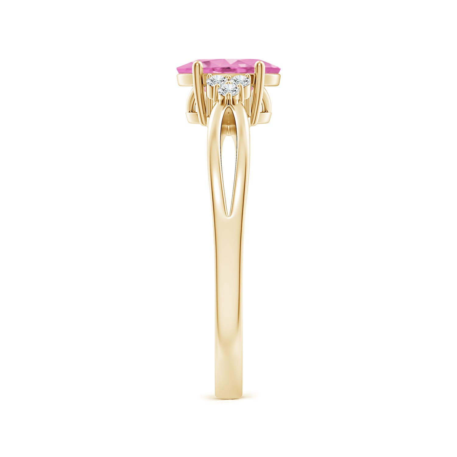 A - Pink Sapphire / 0.92 CT / 14 KT Yellow Gold