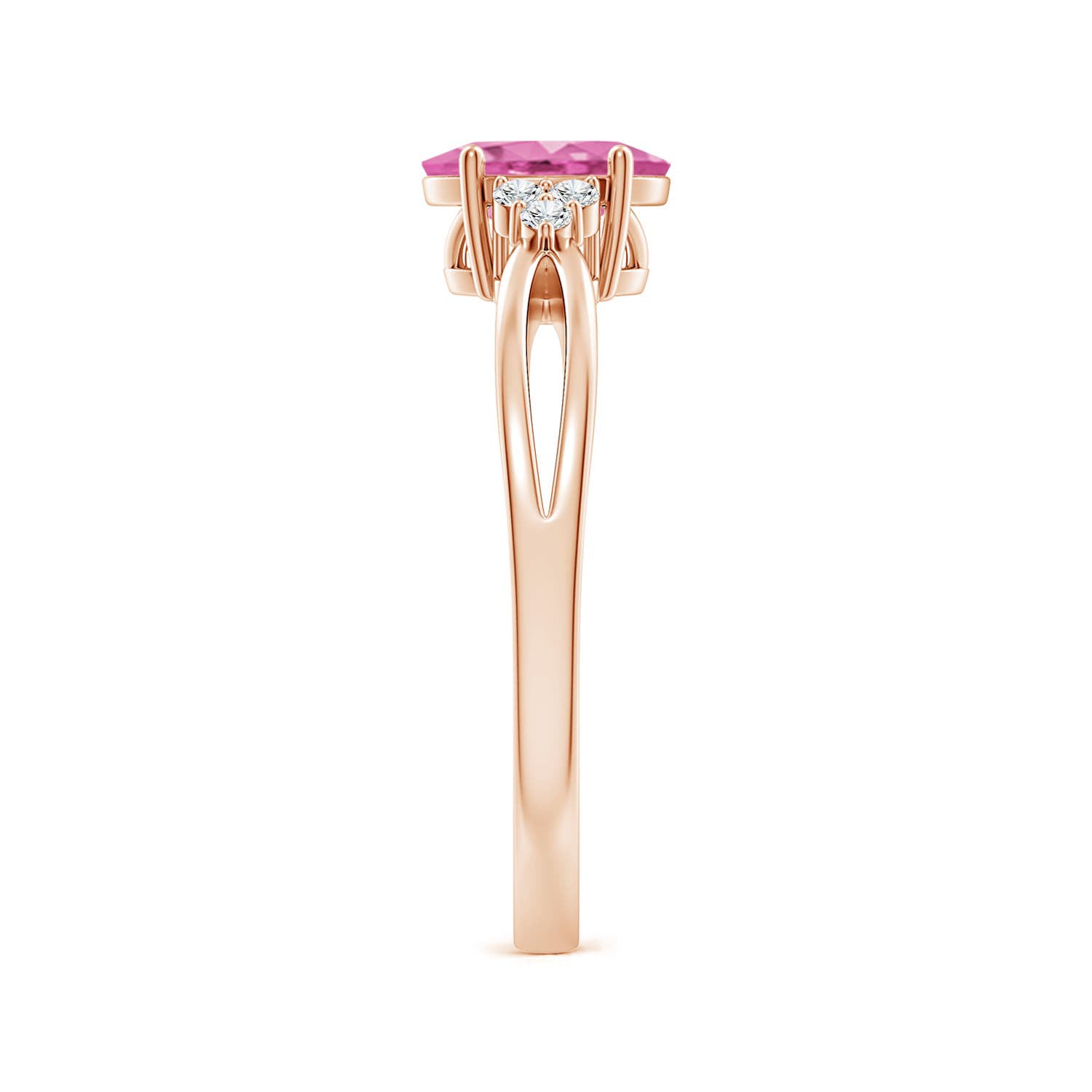 AA - Pink Sapphire / 0.92 CT / 14 KT Rose Gold