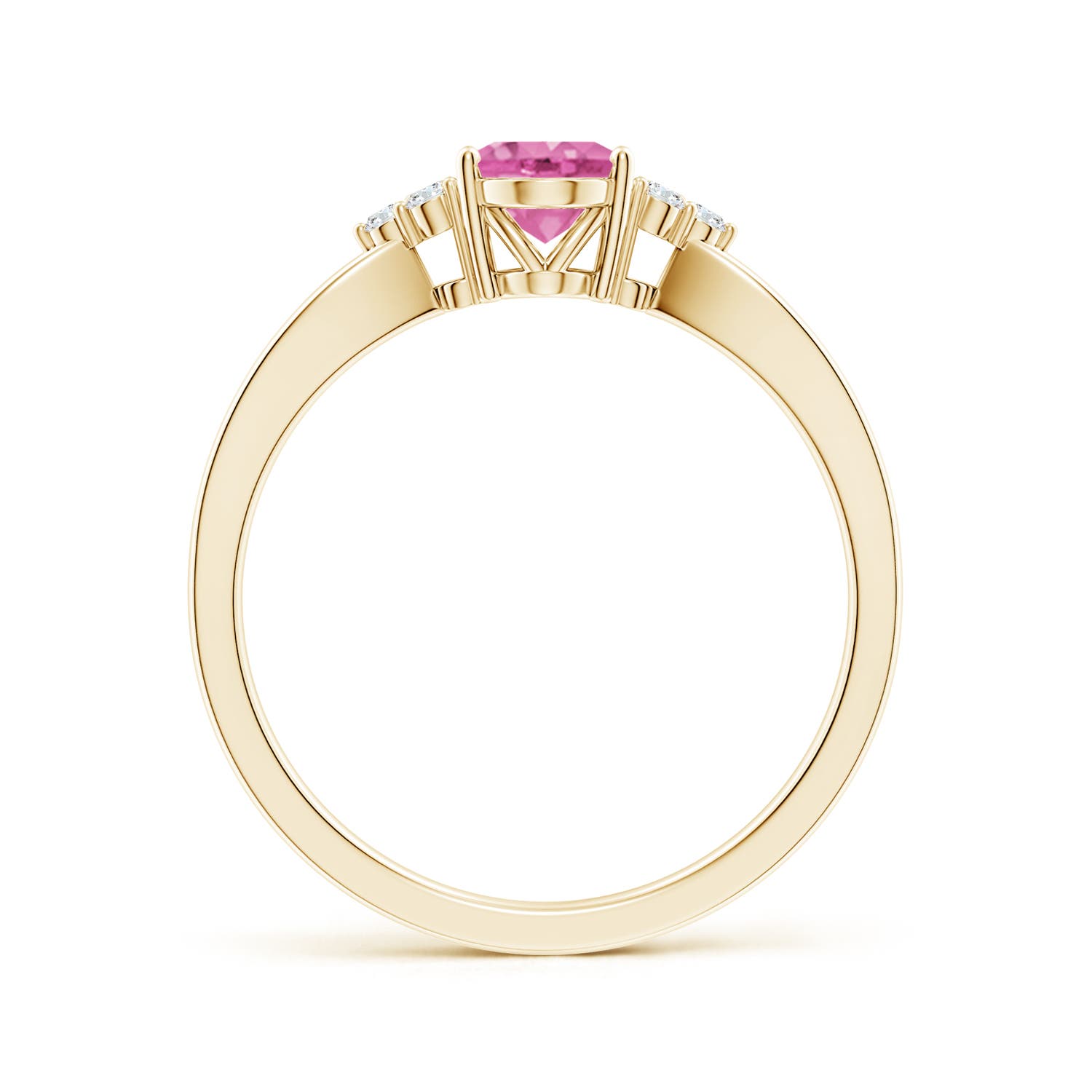 AA - Pink Sapphire / 0.92 CT / 14 KT Yellow Gold