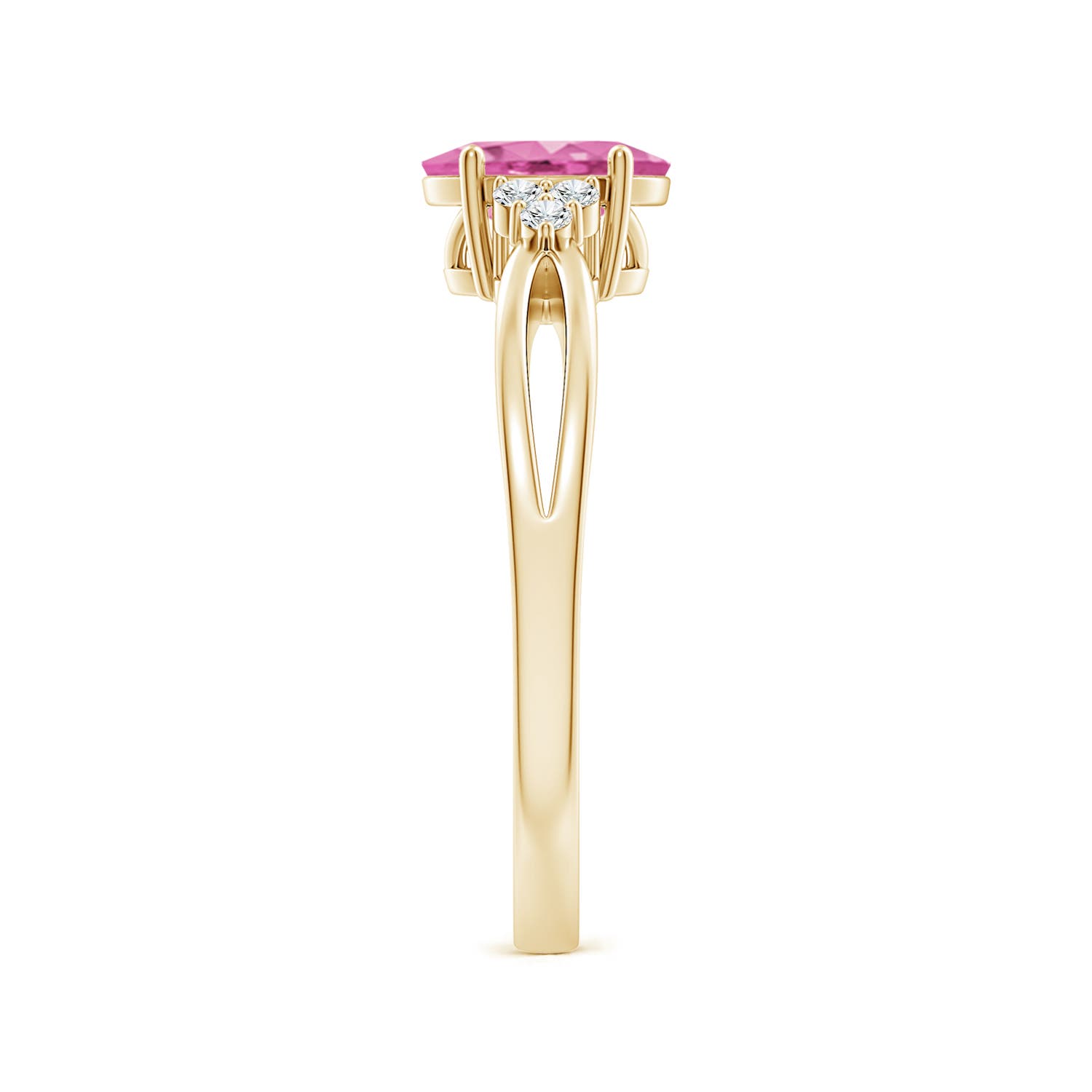 AA - Pink Sapphire / 0.92 CT / 14 KT Yellow Gold