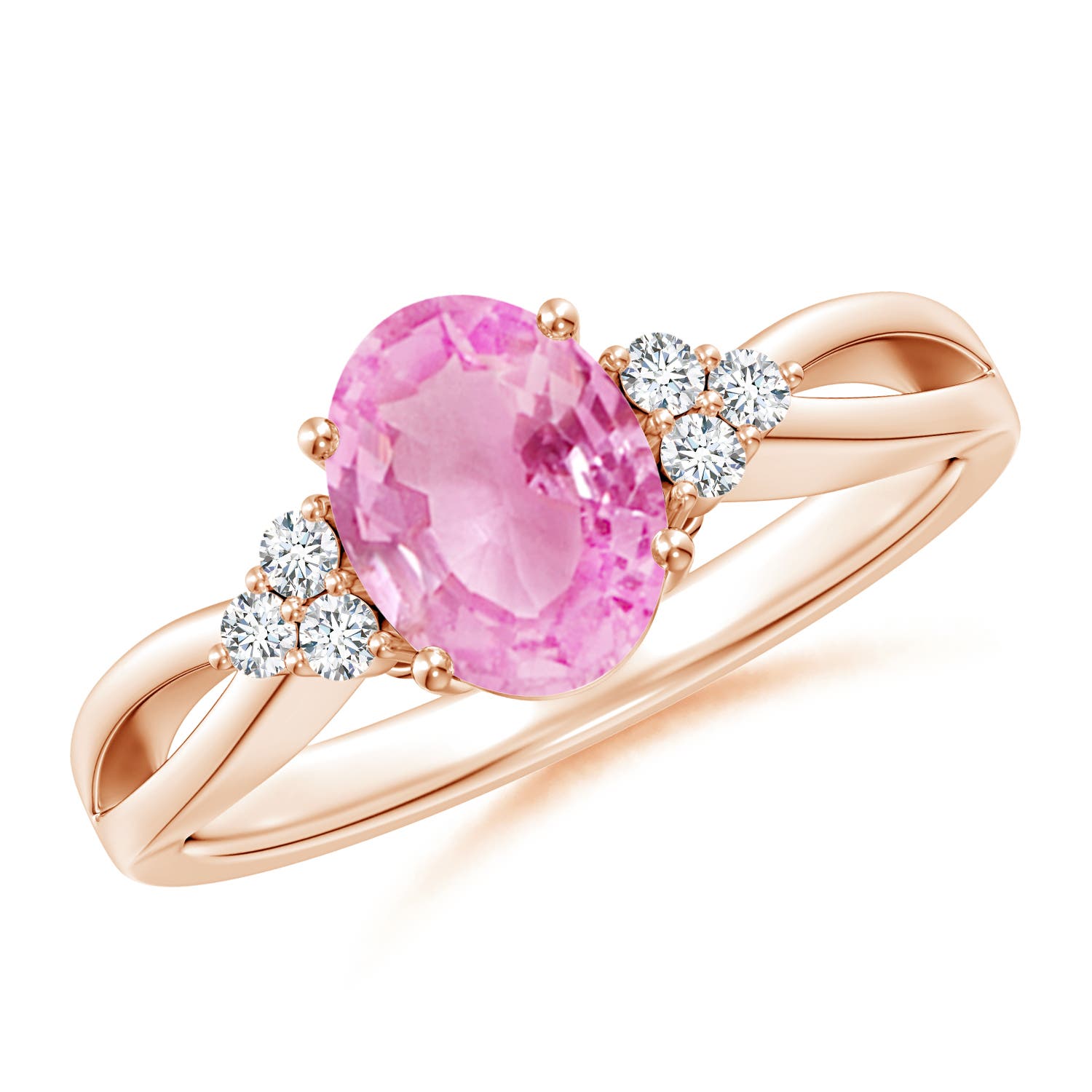 A - Pink Sapphire / 1.53 CT / 14 KT Rose Gold