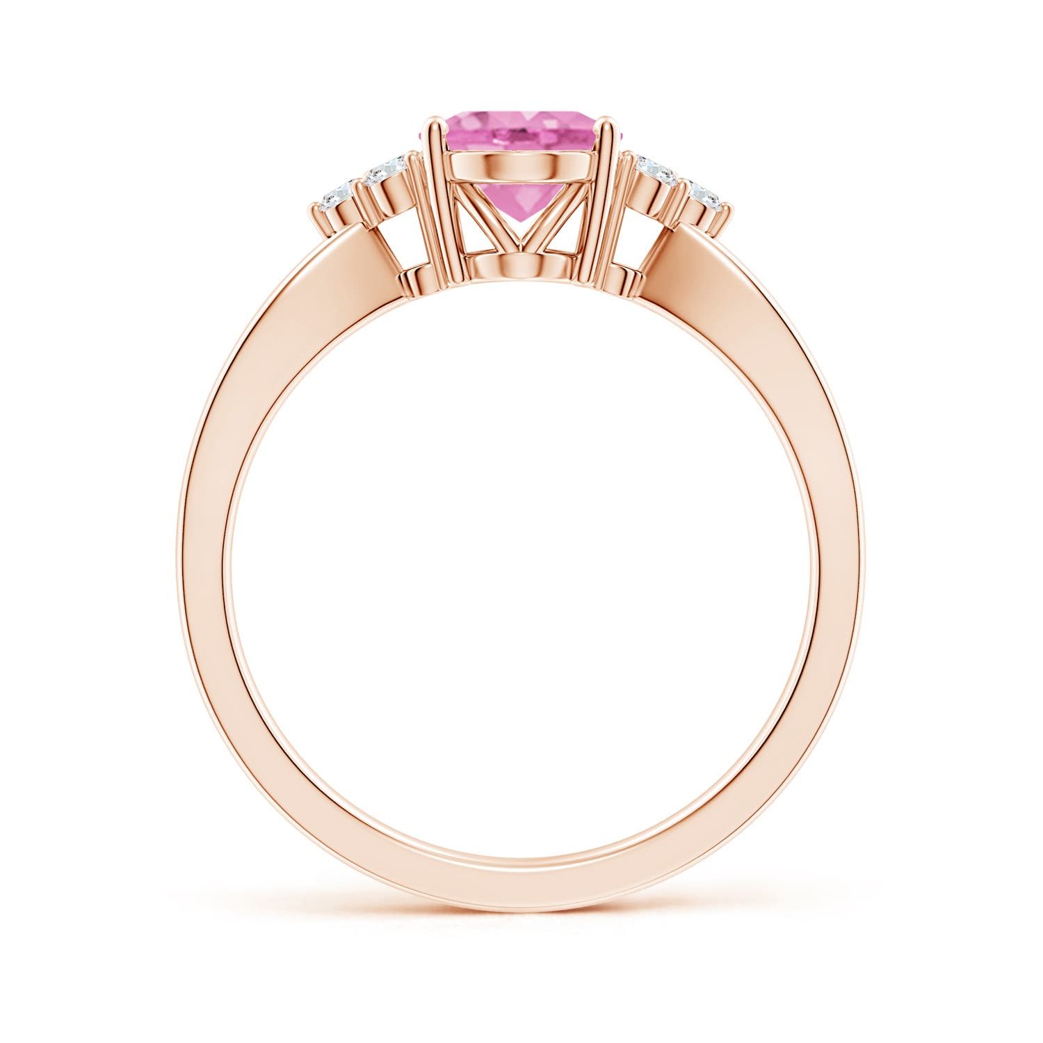 A - Pink Sapphire / 1.53 CT / 14 KT Rose Gold