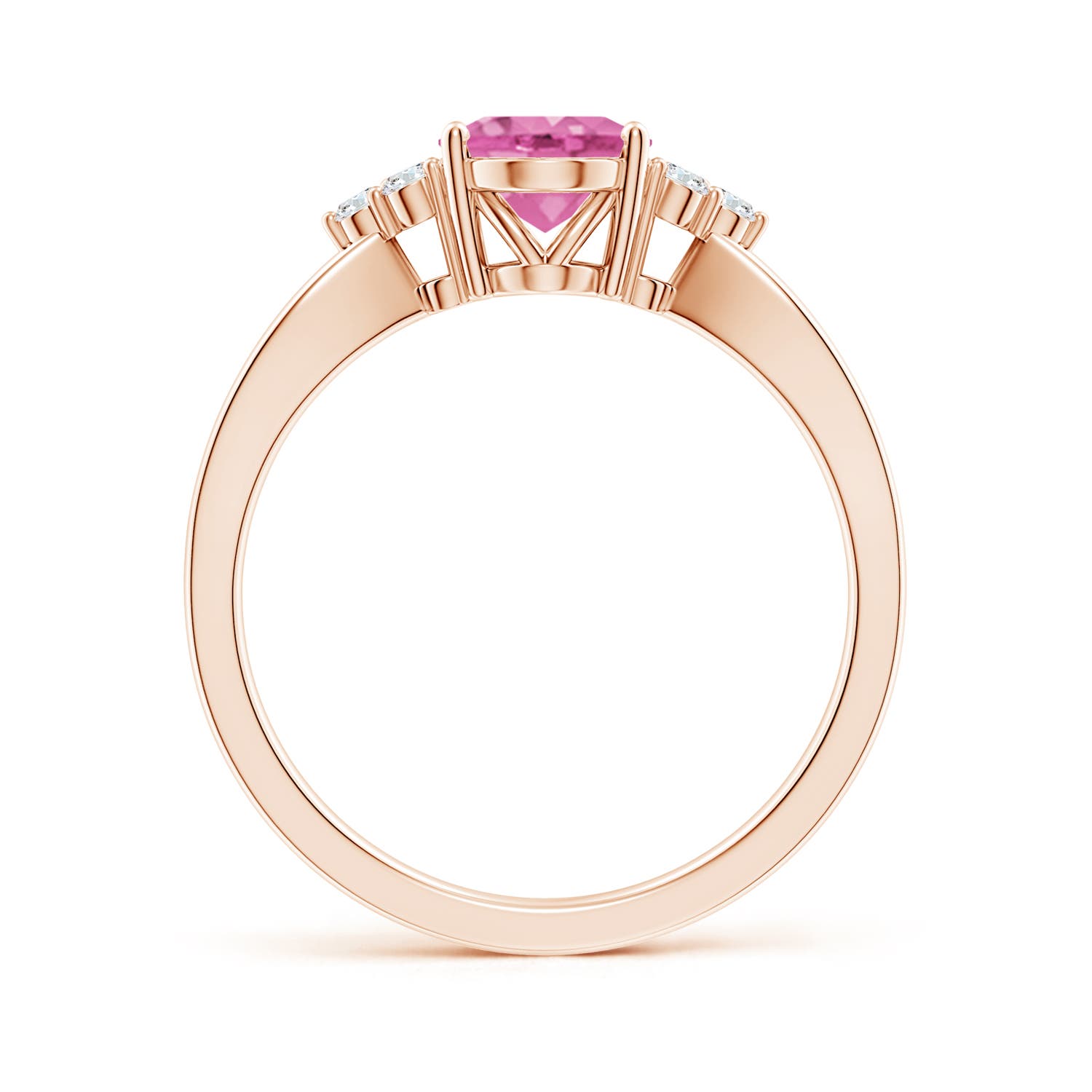 AA - Pink Sapphire / 1.53 CT / 14 KT Rose Gold