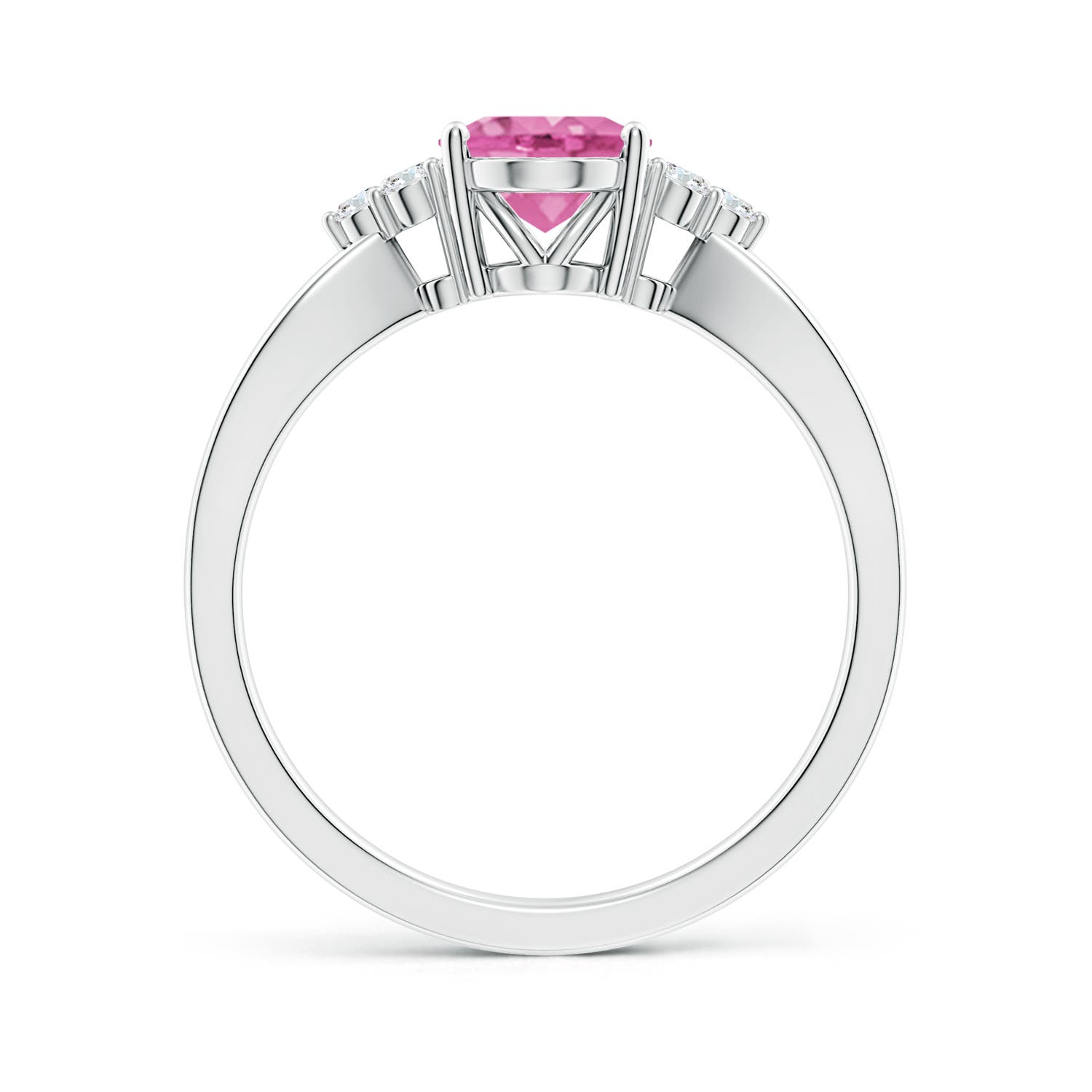 AA - Pink Sapphire / 1.53 CT / 14 KT White Gold