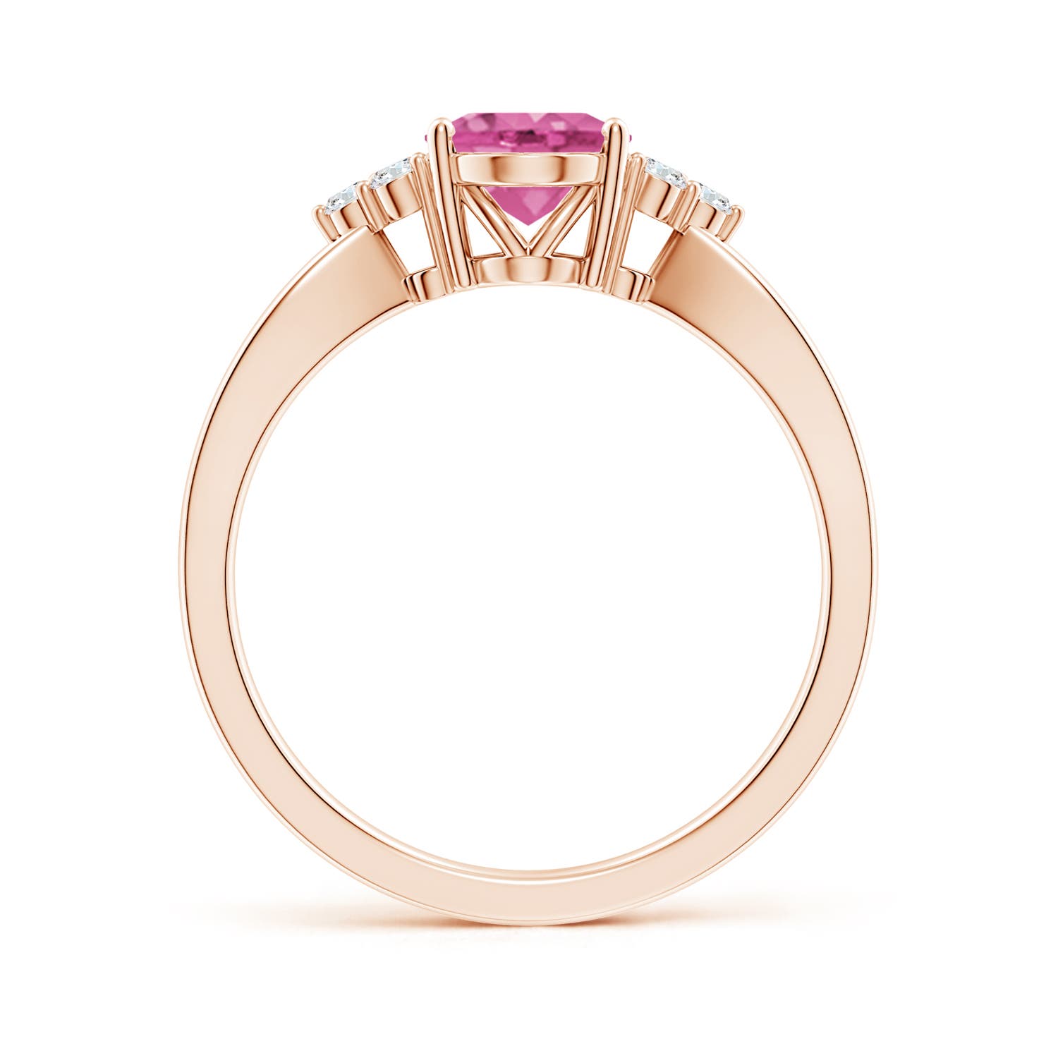 AAA - Pink Sapphire / 1.53 CT / 14 KT Rose Gold