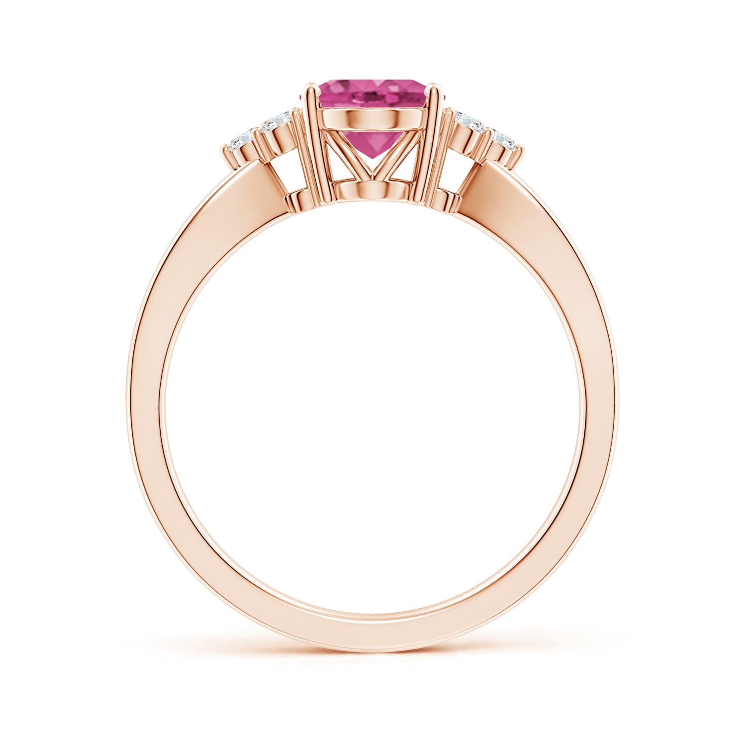 AAAA - Pink Sapphire / 1.53 CT / 14 KT Rose Gold