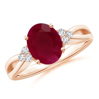 Oval A Ruby