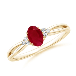 Oval AA Ruby