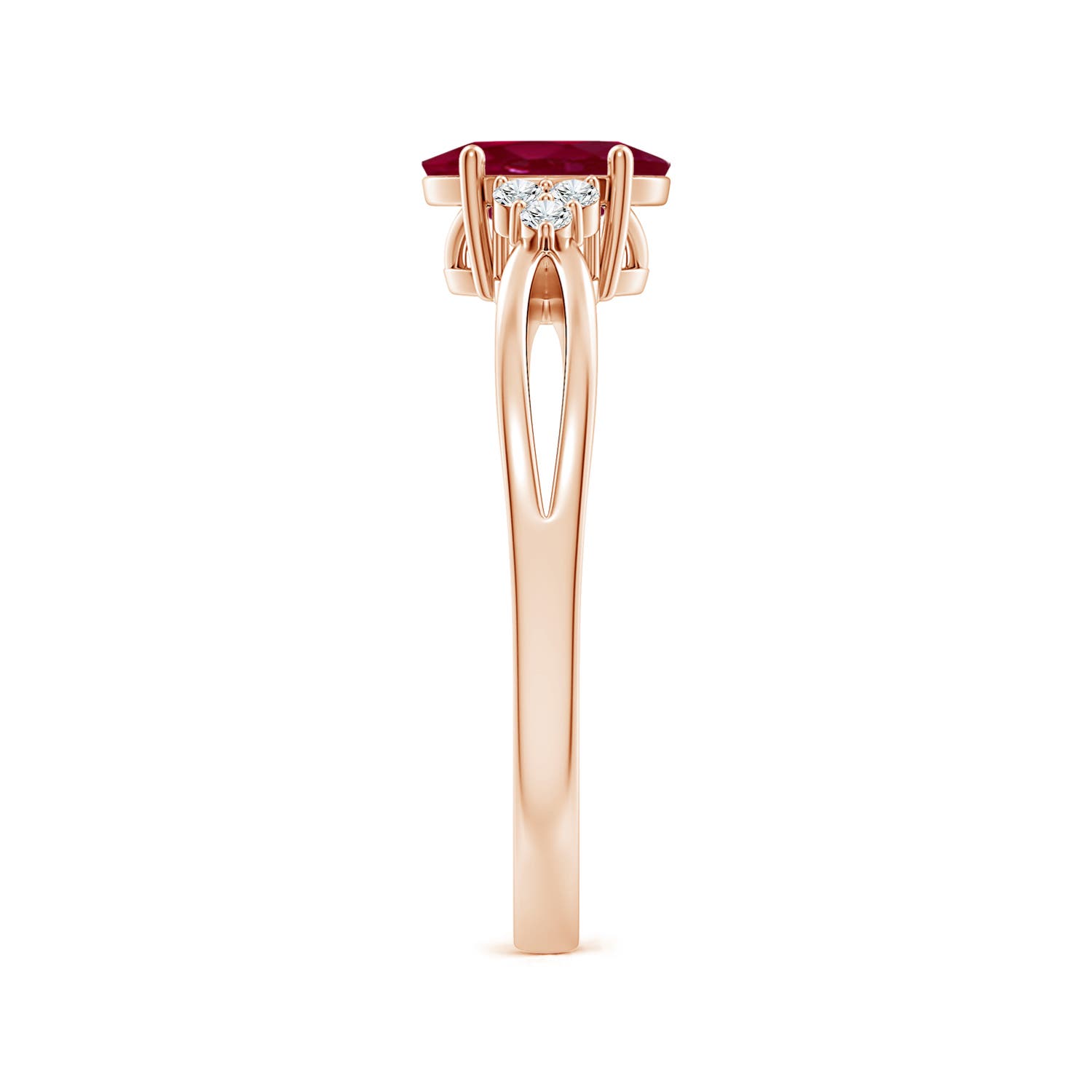 A - Ruby / 1.07 CT / 14 KT Rose Gold