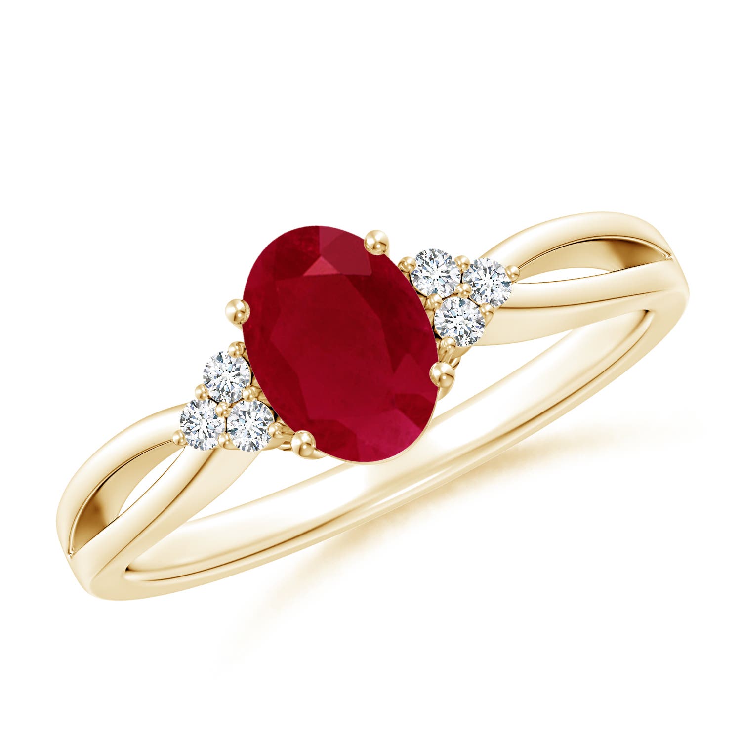 AA - Ruby / 1.07 CT / 14 KT Yellow Gold