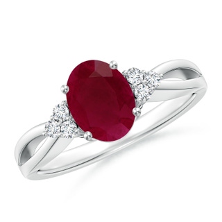 Oval A Ruby