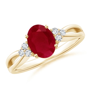 Oval AA Ruby
