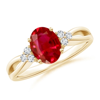 Oval AAA Ruby