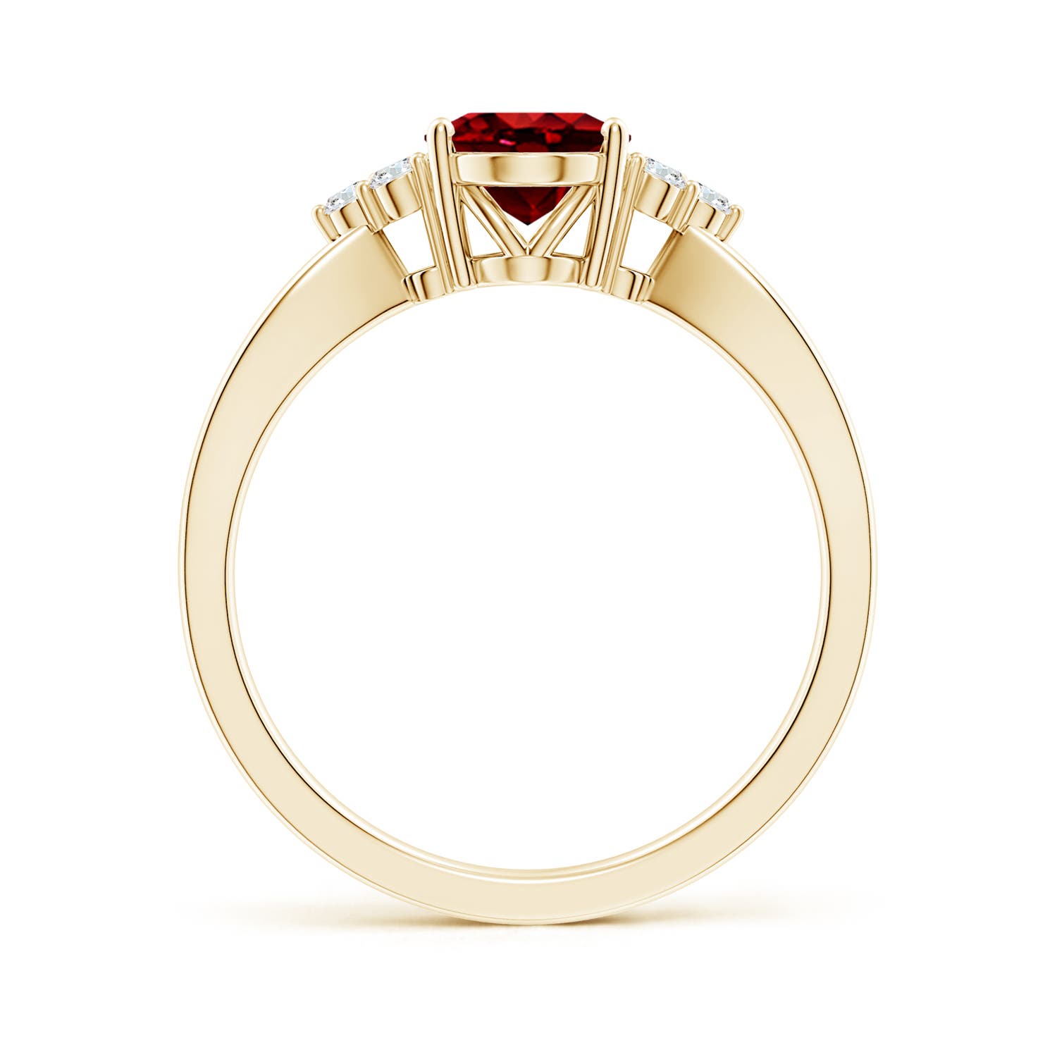 AAAA - Ruby / 1.33 CT / 14 KT Yellow Gold