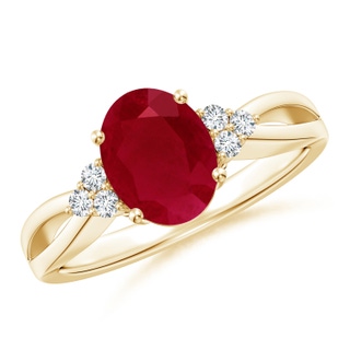 Oval AA Ruby