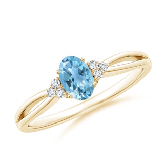 Oval A Swiss Blue Topaz
