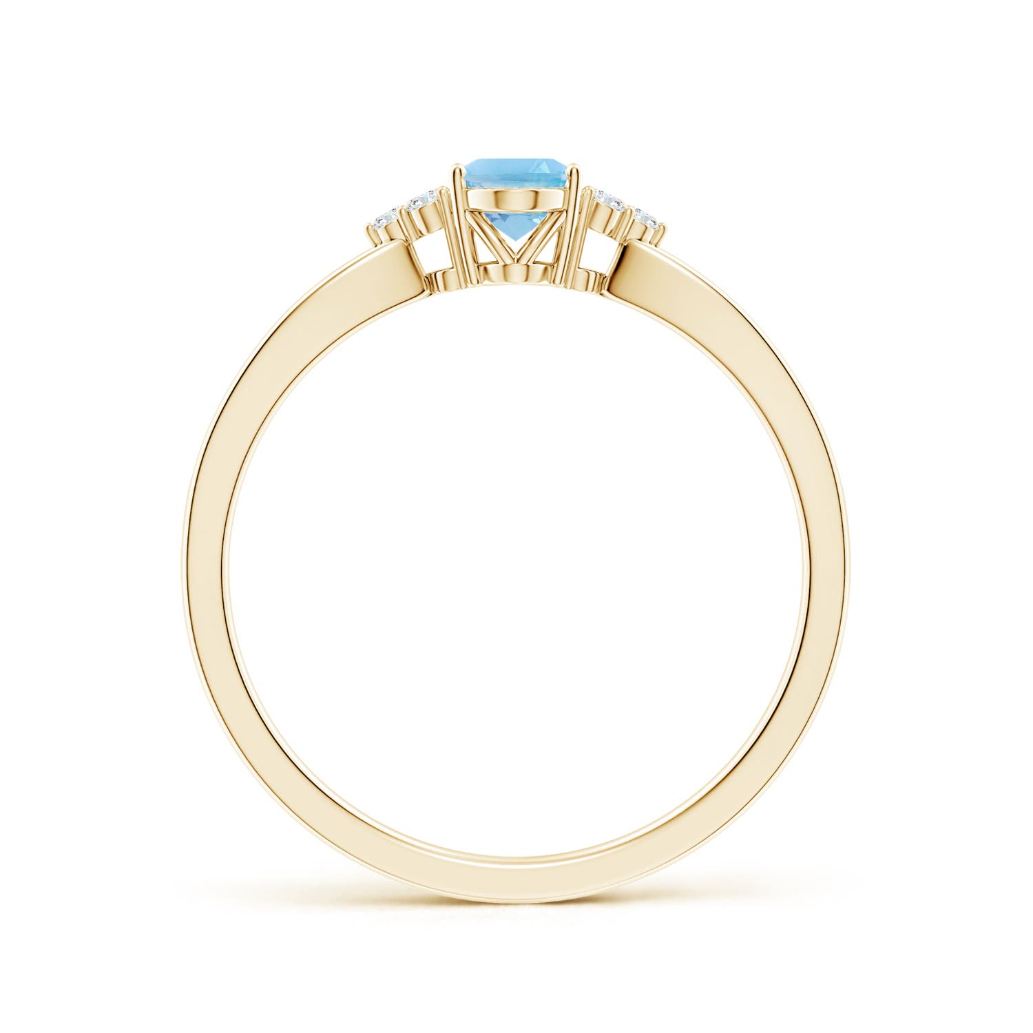 A - Swiss Blue Topaz / 0.6 CT / 14 KT Yellow Gold