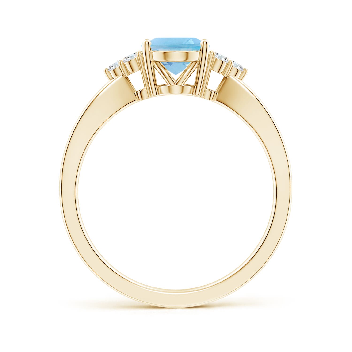 A - Swiss Blue Topaz / 1.58 CT / 14 KT Yellow Gold