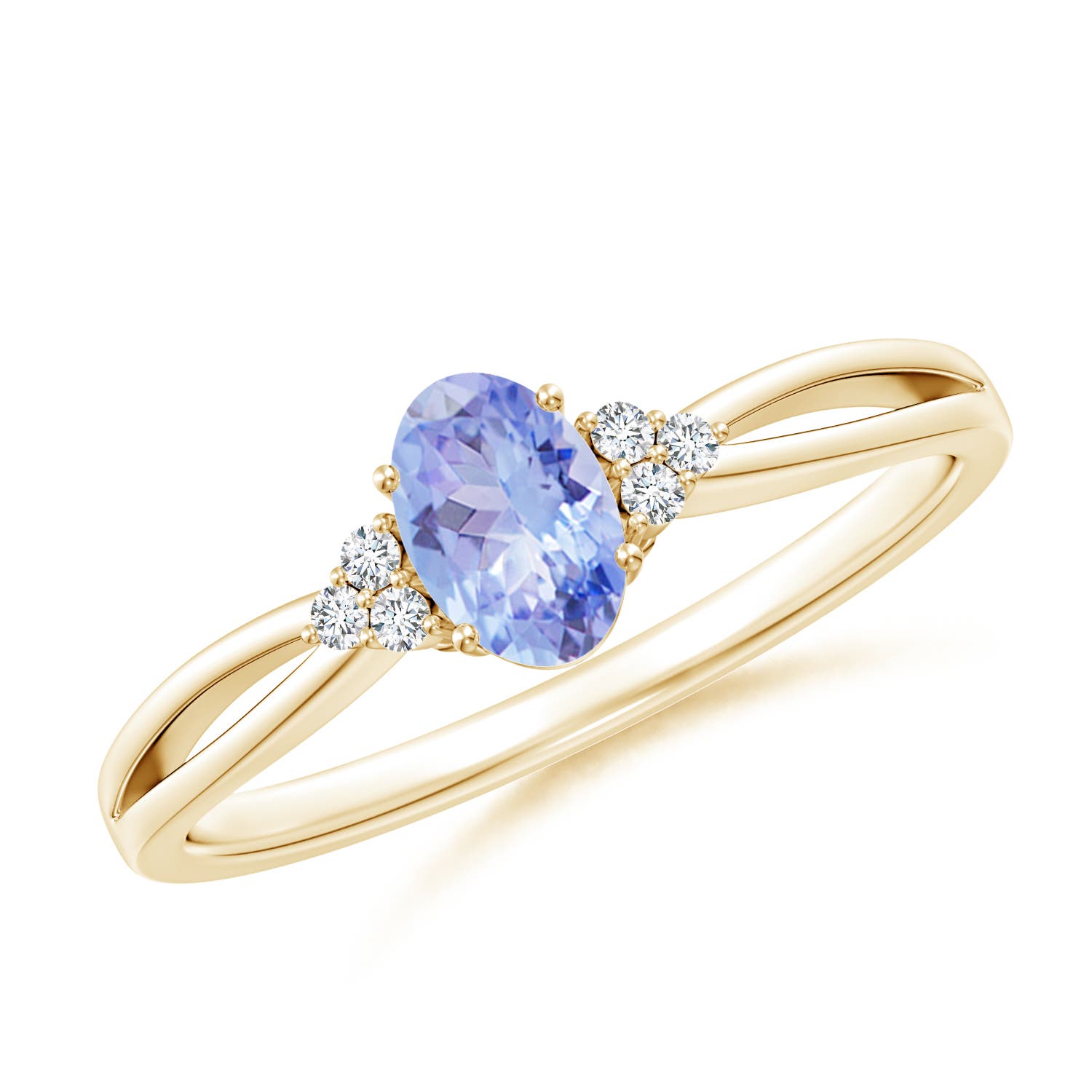 AA - Tanzanite / 0.51 CT / 14 KT Yellow Gold