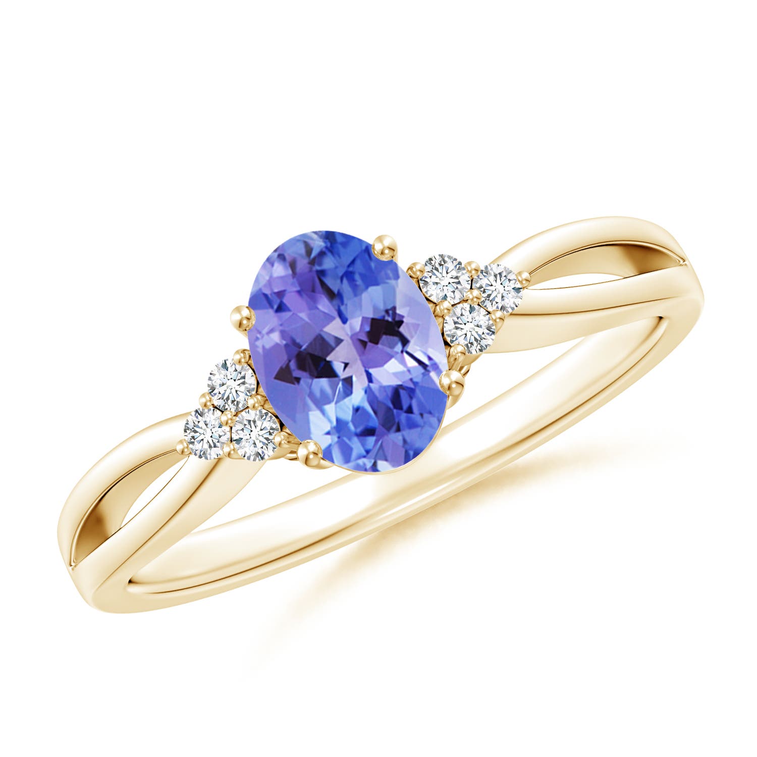 AA - Tanzanite / 0.87 CT / 14 KT Yellow Gold