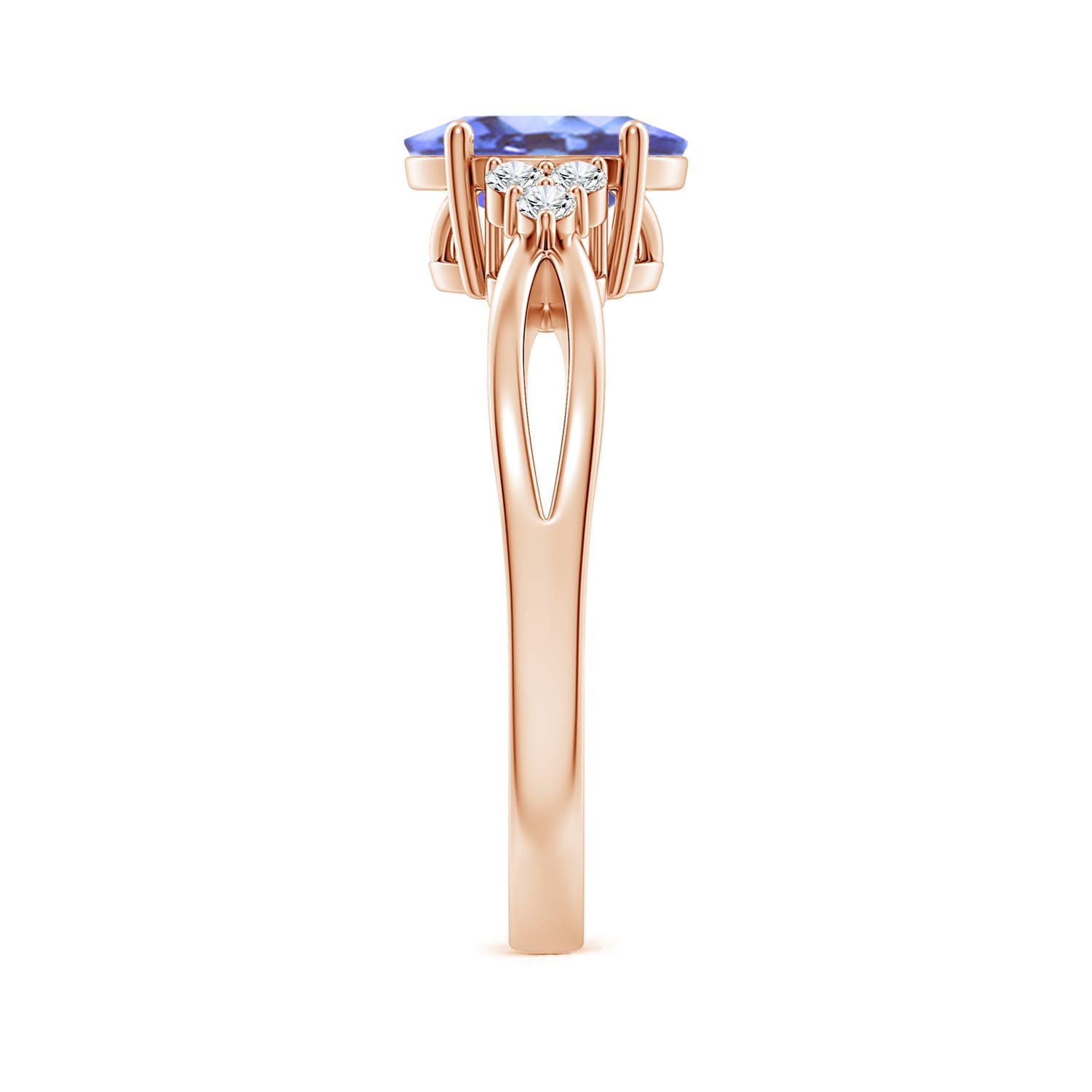 A - Tanzanite / 1.33 CT / 14 KT Rose Gold