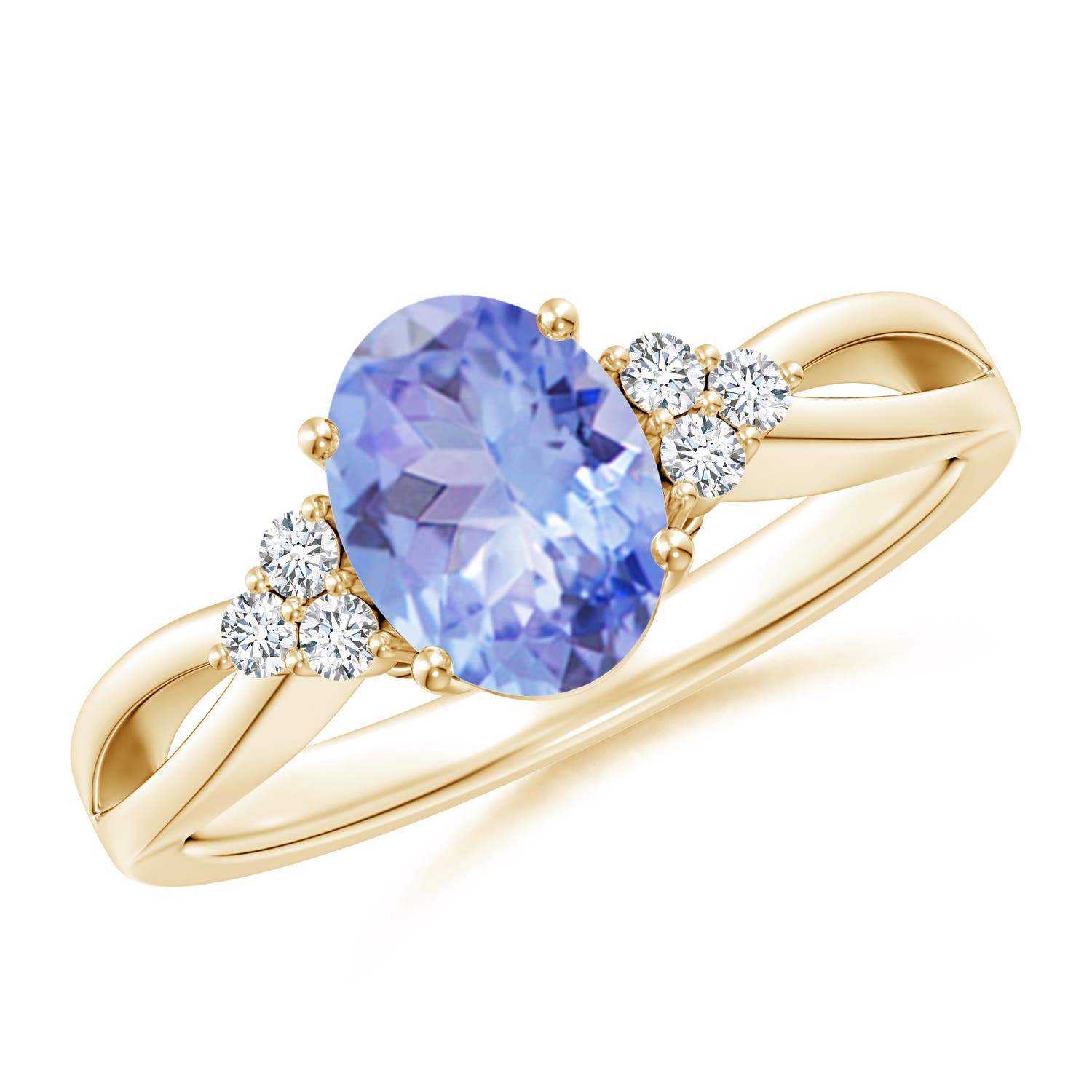 A - Tanzanite / 1.33 CT / 14 KT Yellow Gold