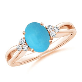 Oval AA Turquoise